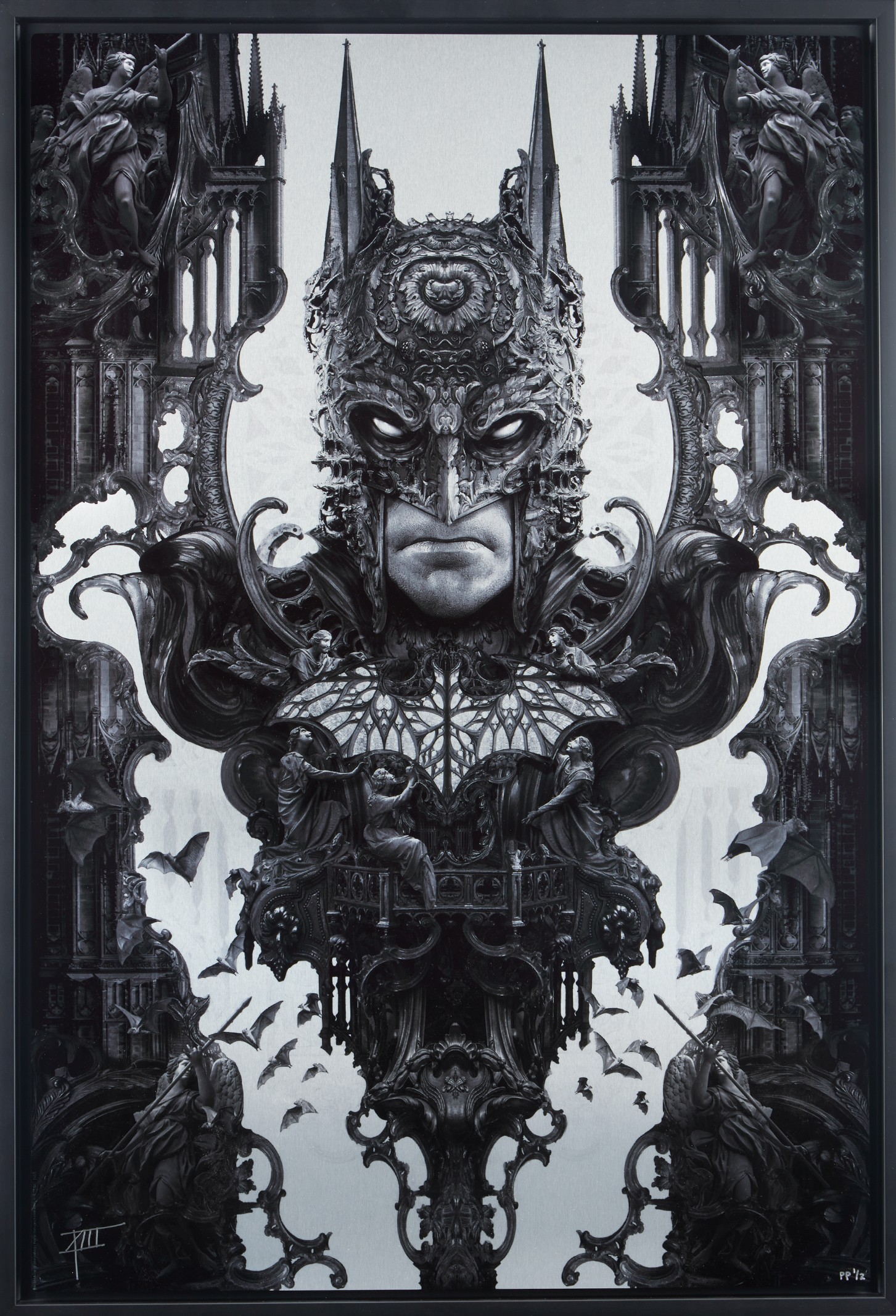 Gotham City's Shadow: Batman™ Variant Fine Art Print by Nekro XIII