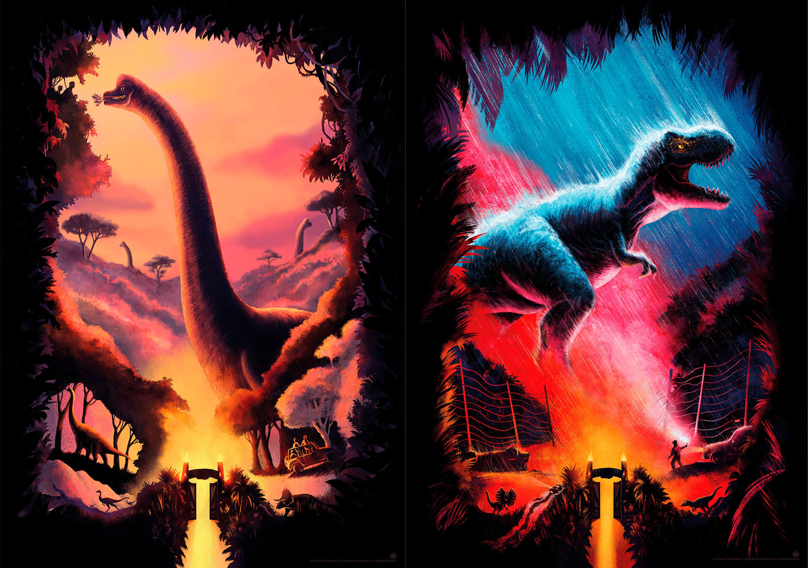 Jurassic Park Jurassic Park (Set) Art Print  View 2