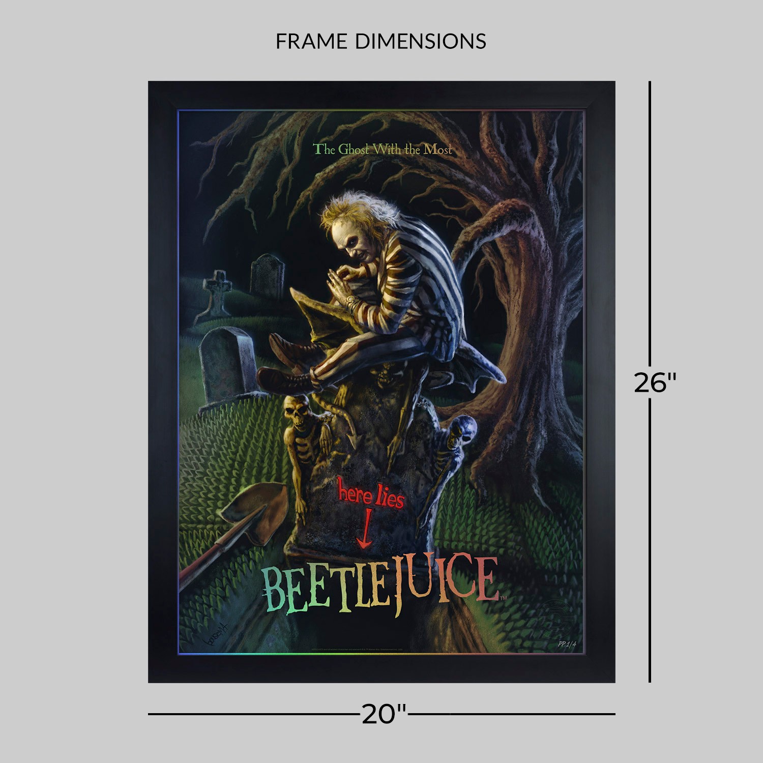 Beetlejuice Beetlejuice: The Ghost with the Most (Holofoil Variant) Movie Poster  View 2