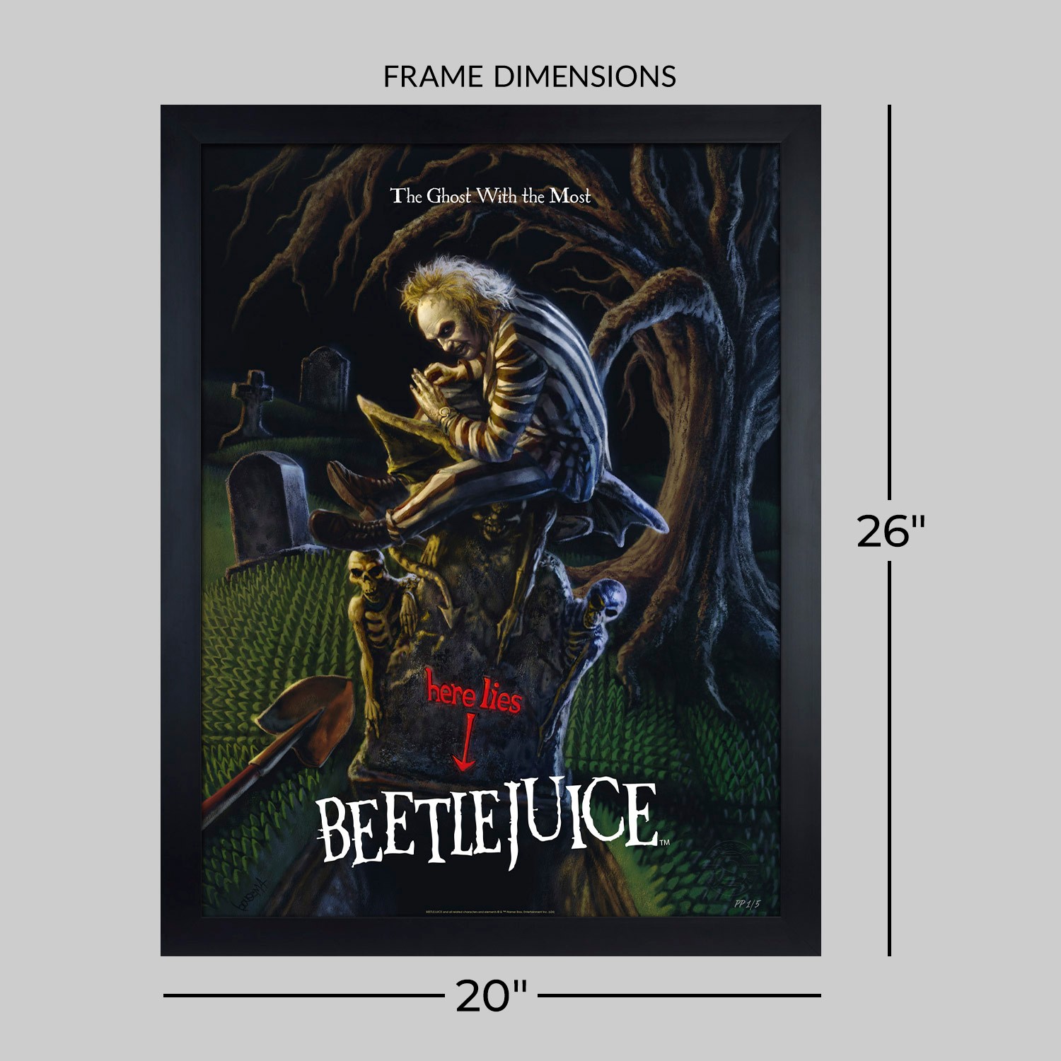 Beetlejuice Beetlejuice: The Ghost With the Most Movie Poster  Exclusive Edition View 2