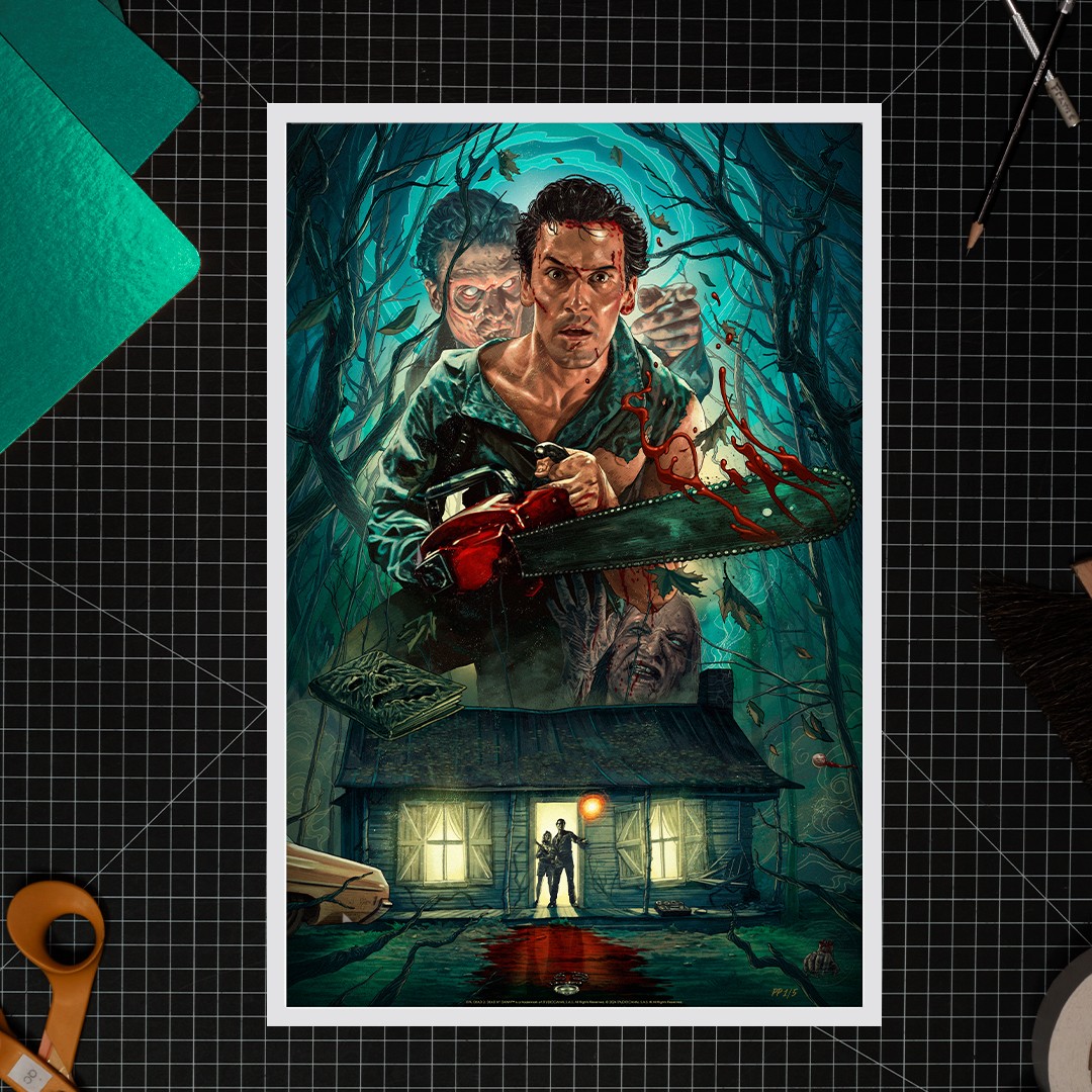 Evil Dead 2: Dead by Dawn Fine Art Print by Ruiz Burgos