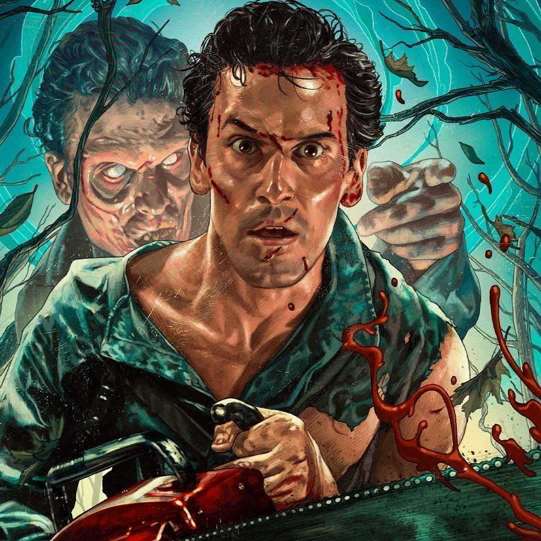 Evil Dead 2: Dead by Dawn Fine Art Print by Ruiz Burgos
