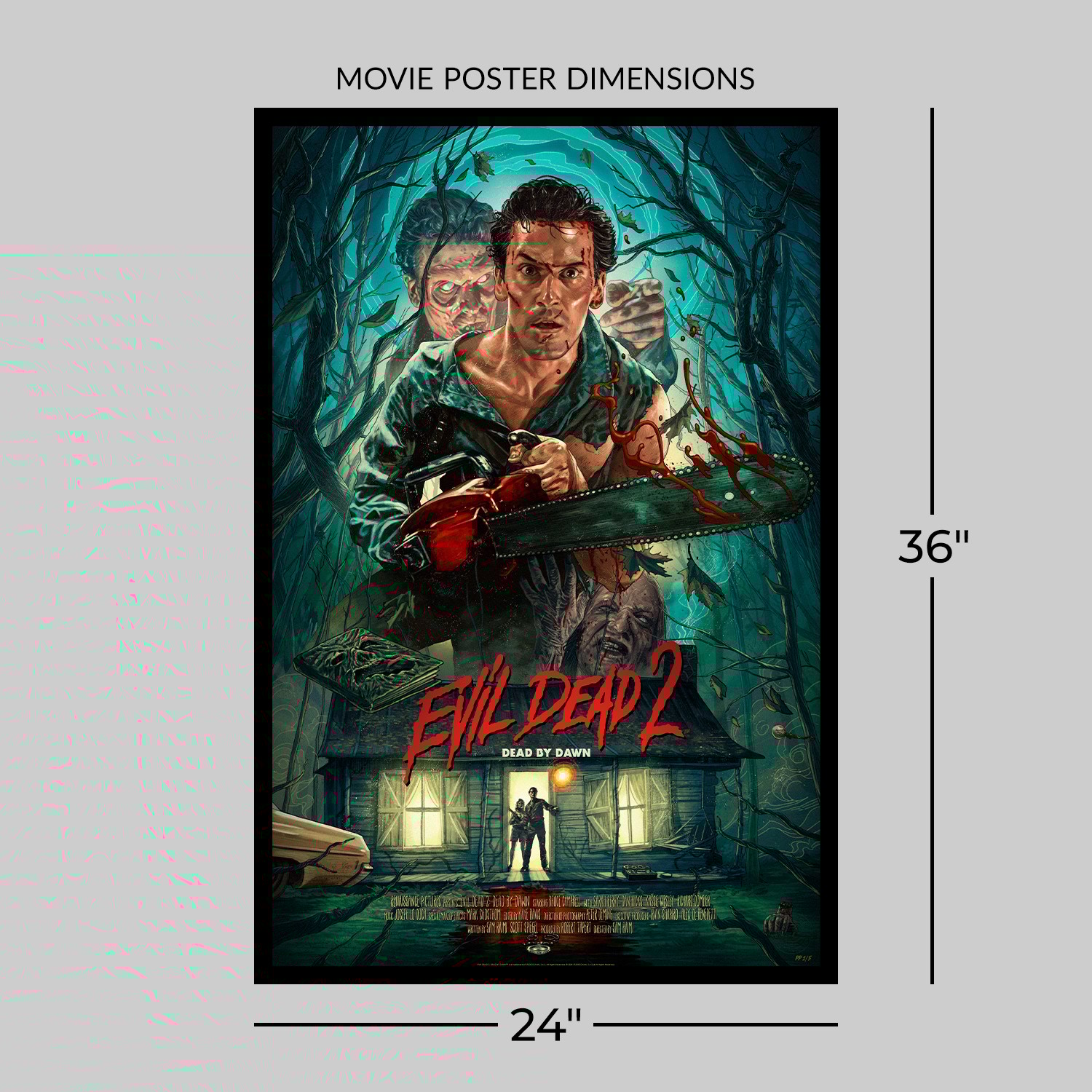 Evil Dead 2: Dead by Dawn Fine Art Print by Ruiz Burgos