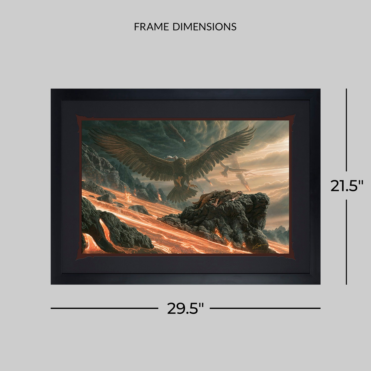 The Lord of the Rings Salvation at Mt. Doom: Here at the End of All Things Art Print  View 2