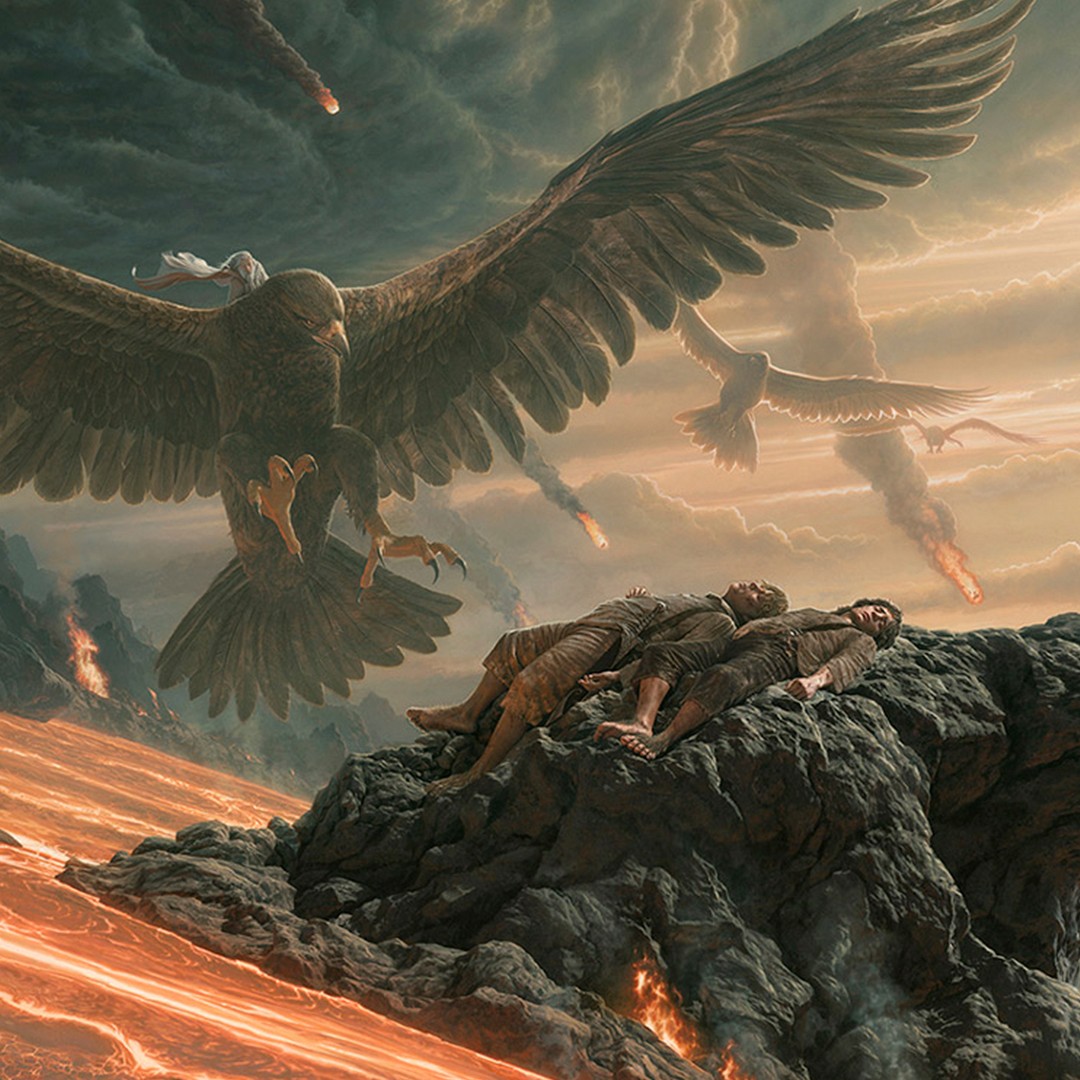 The Lord of the Rings Salvation at Mt. Doom: Here at the End of All Things Art Print  View 4