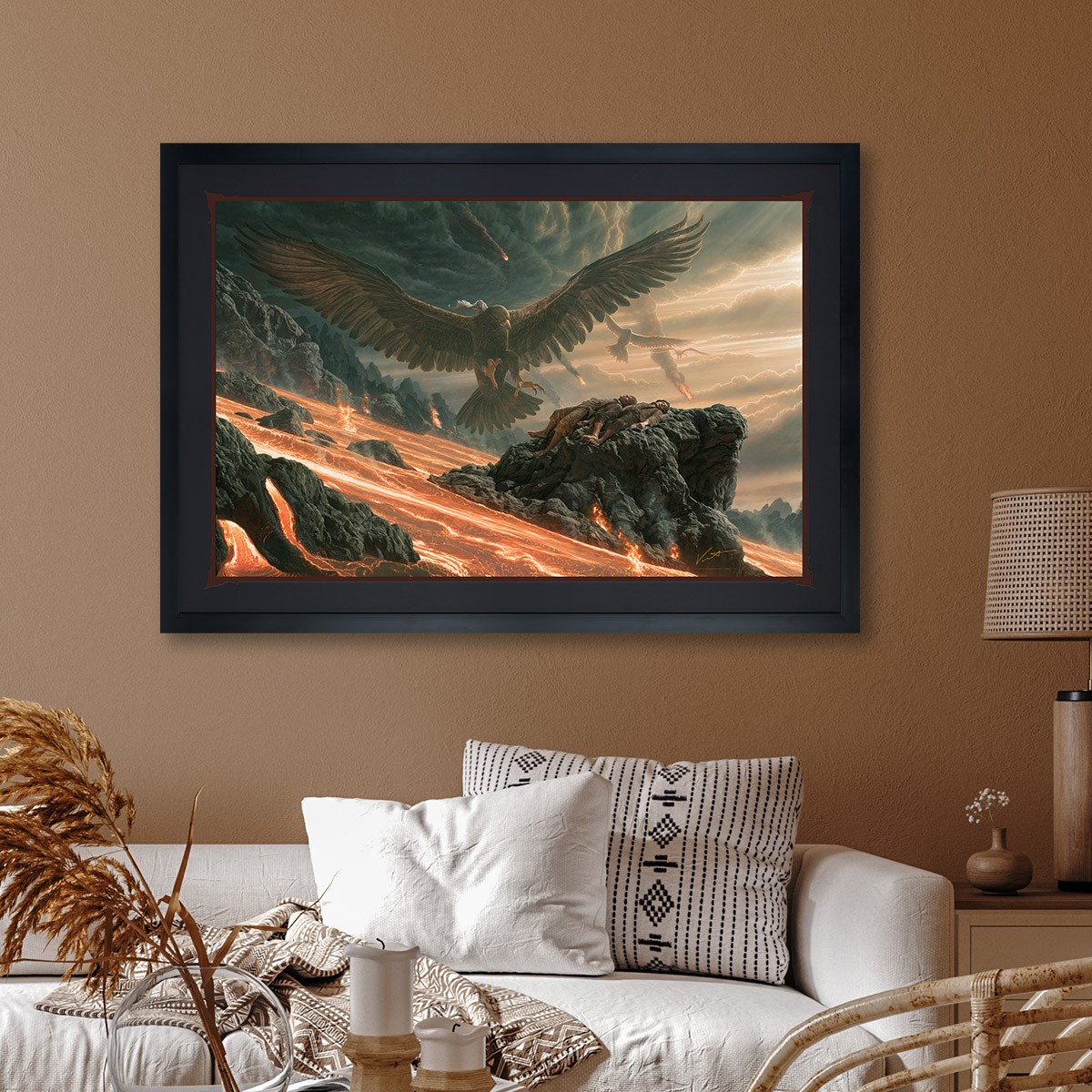 The Lord of the Rings Salvation at Mt. Doom: Here at the End of All Things Art Print  View 1