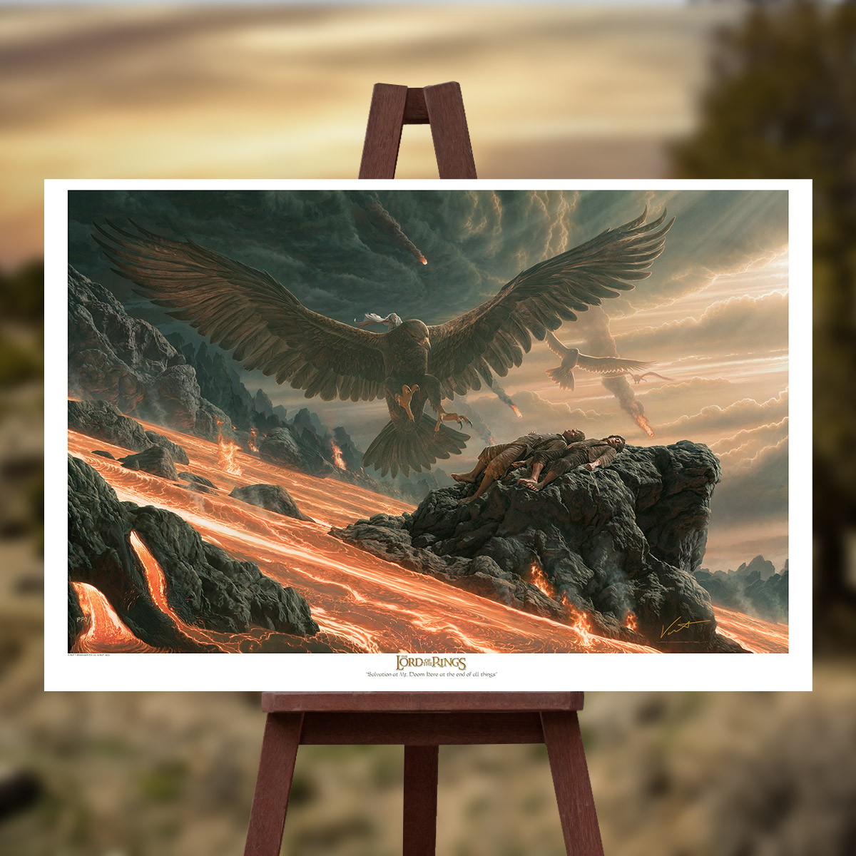 The Lord of the Rings Salvation at Mt. Doom: Here at the End of All Things Art Print  View 1