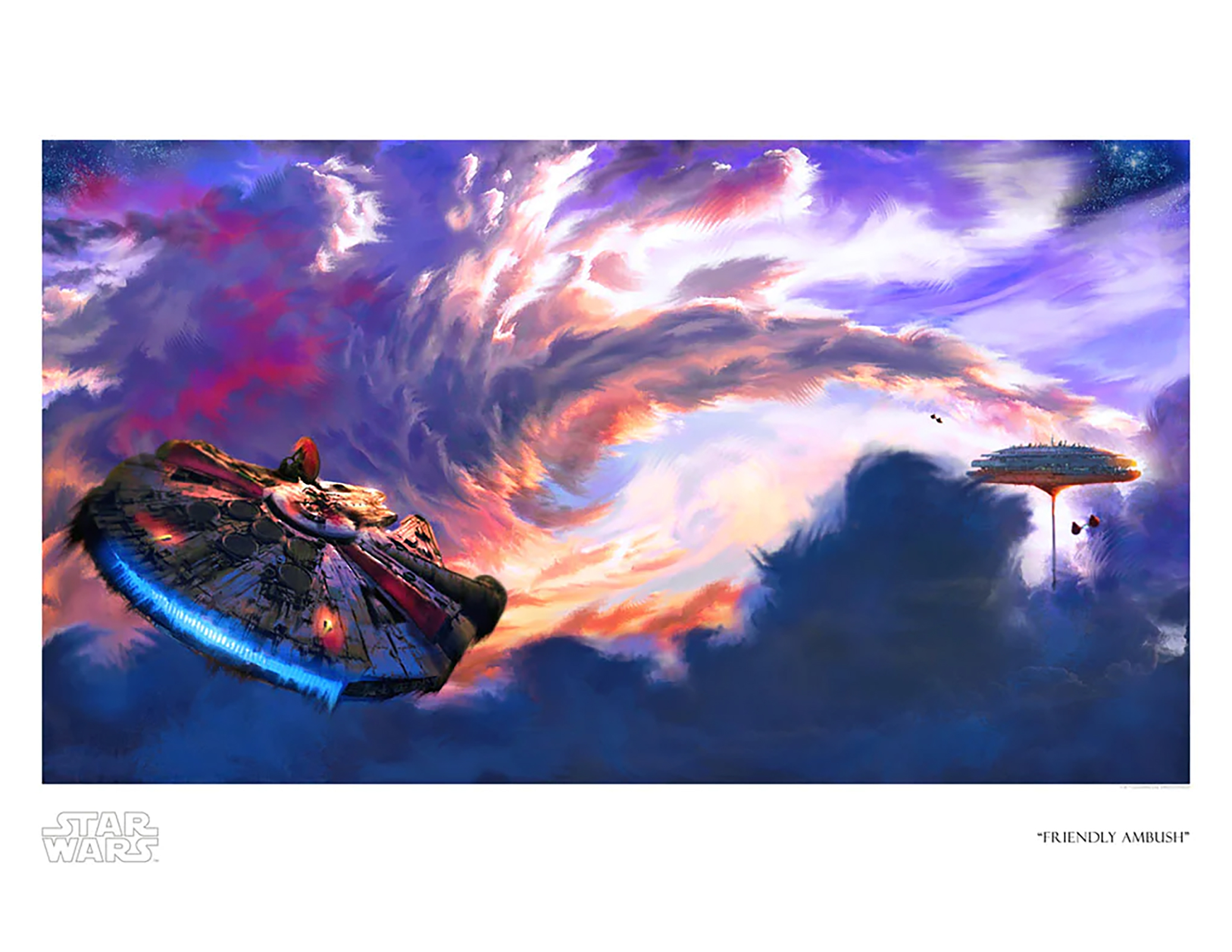 Star Wars Friendly Ambush Art Print  View 2