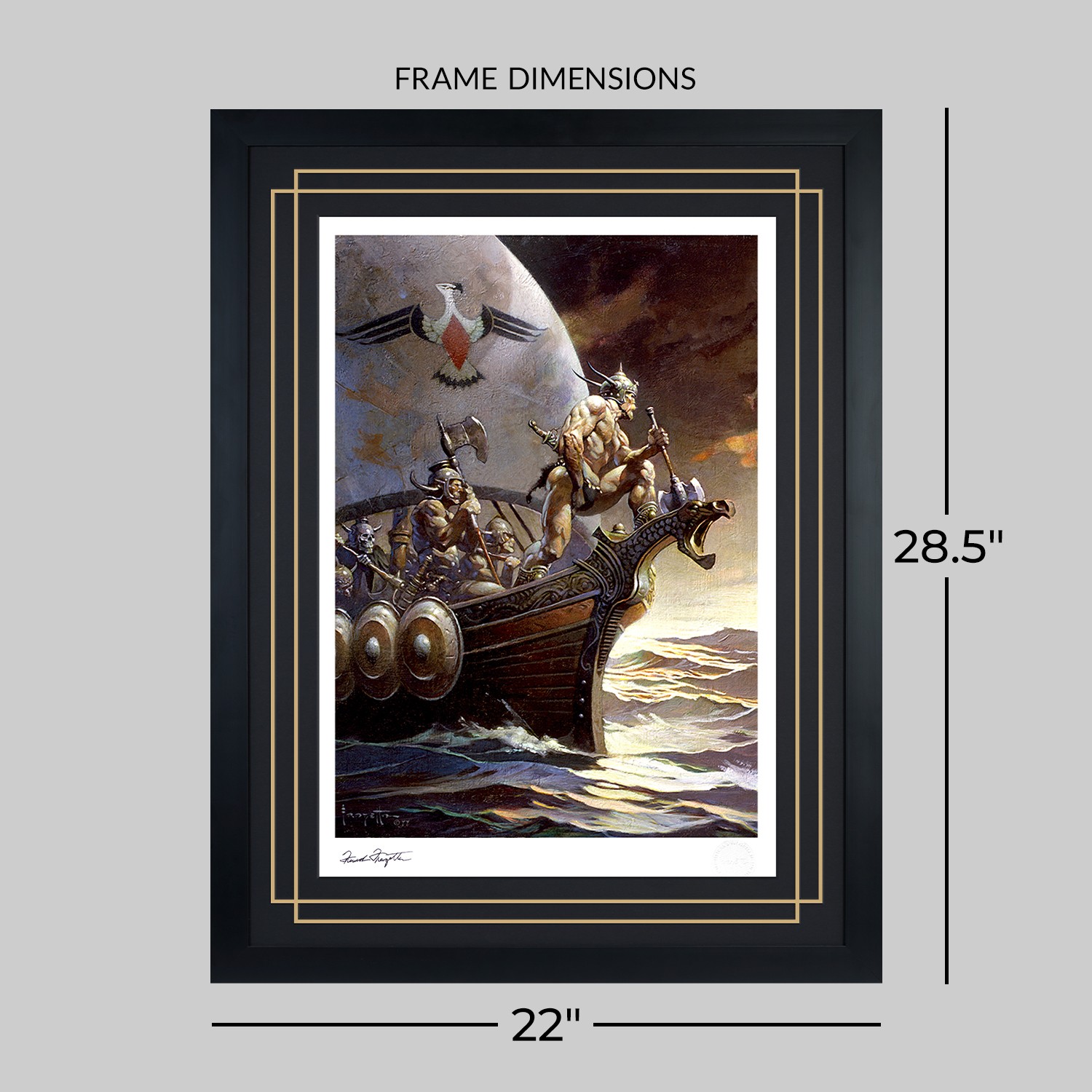 Frank Frazetta Kane on the Golden Sea Art Print  View 2