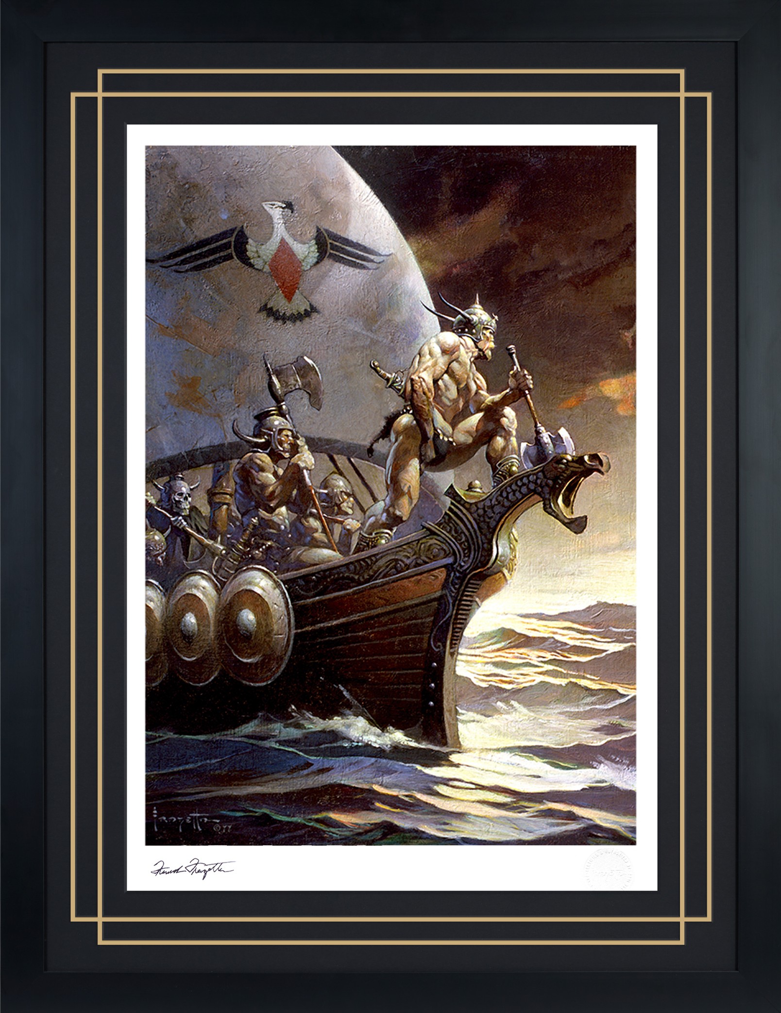 Frank Frazetta Kane on the Golden Sea Art Print  View 6