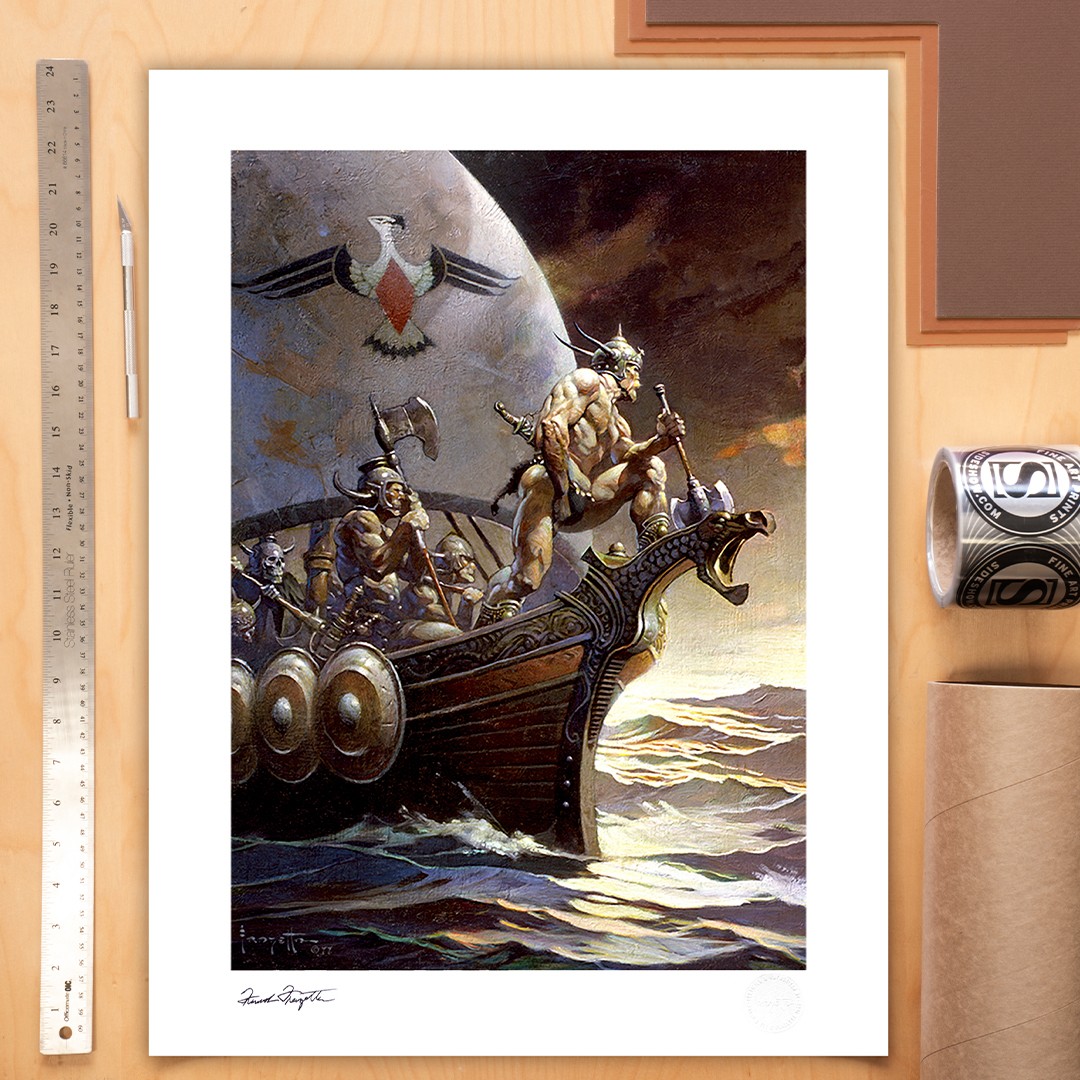Frank Frazetta Kane on the Golden Sea Art Print  View 1