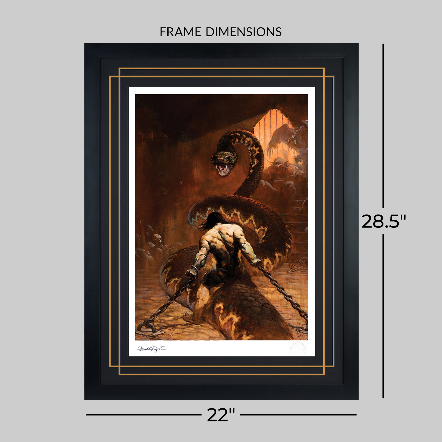 Frank Frazetta Chained Art Print  View 2