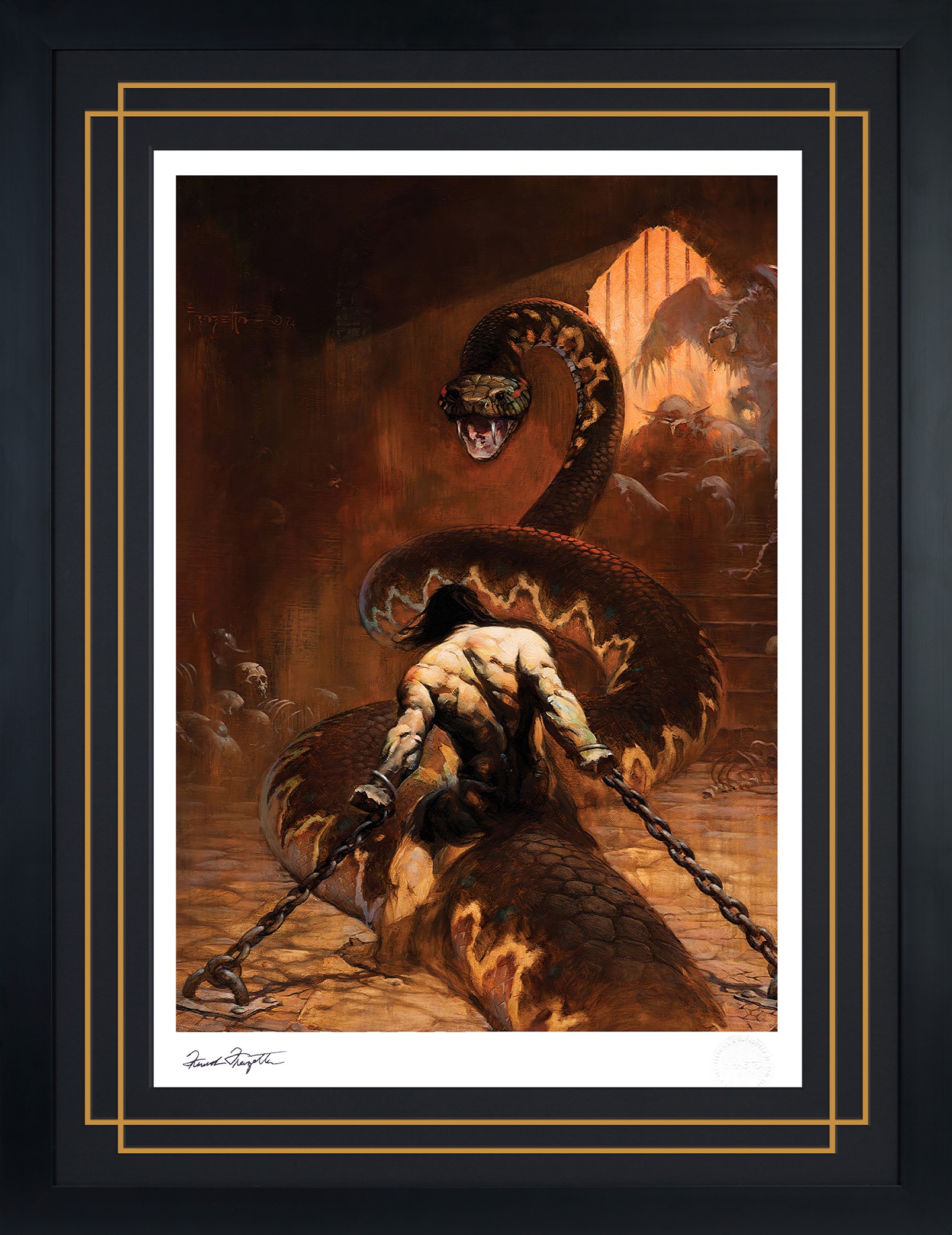 Frank Frazetta Chained Art Print  View 6
