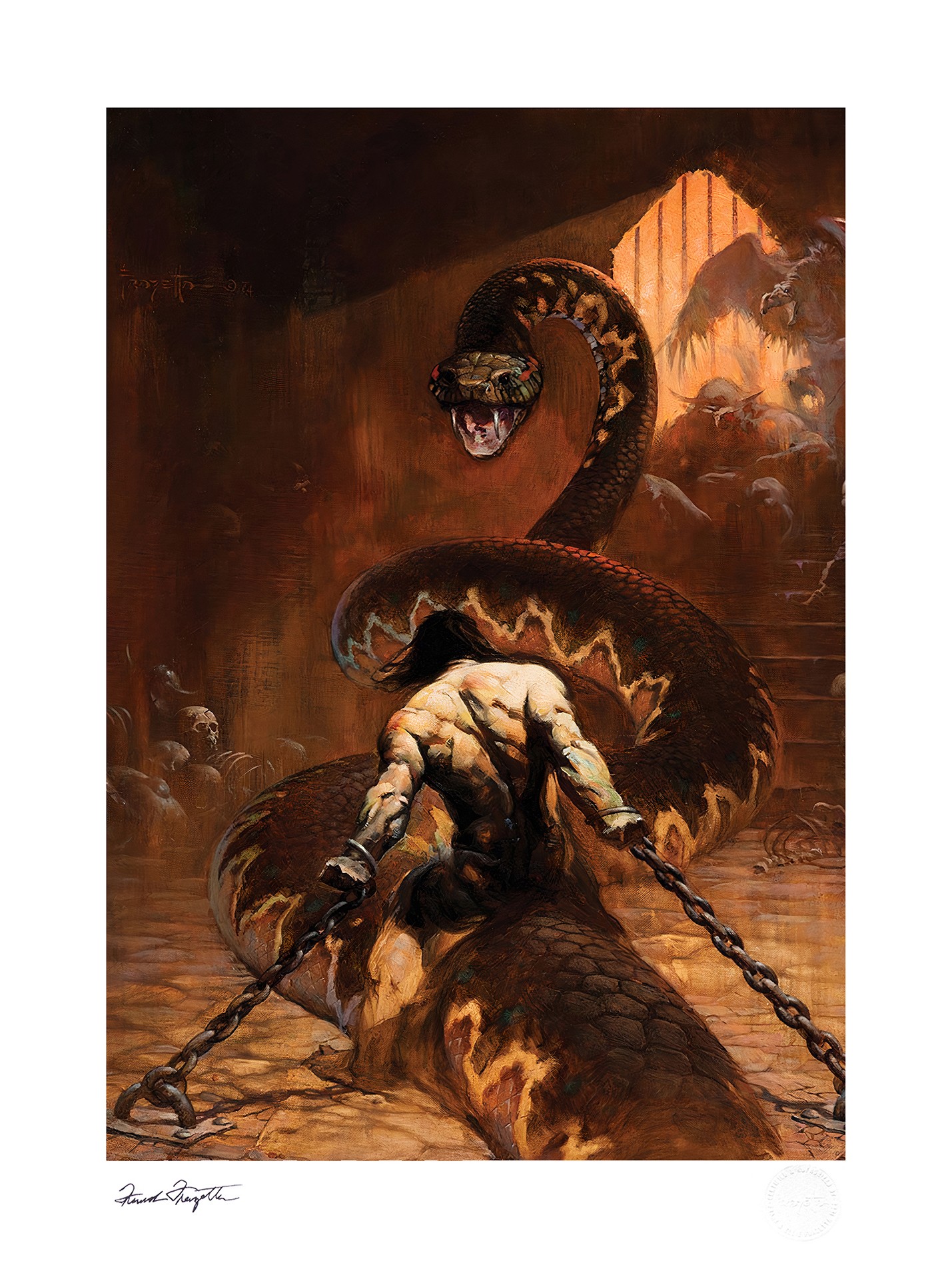 Frank Frazetta Chained Art Print  View 5