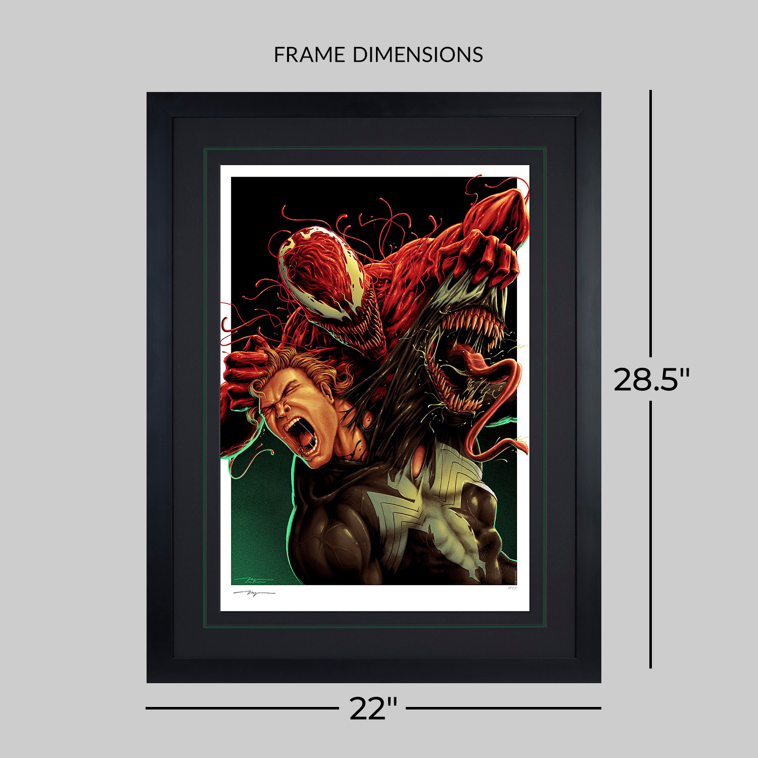 Marvel Venom: Carnage Unleashed Variant Art Print  Exclusive Edition View 2