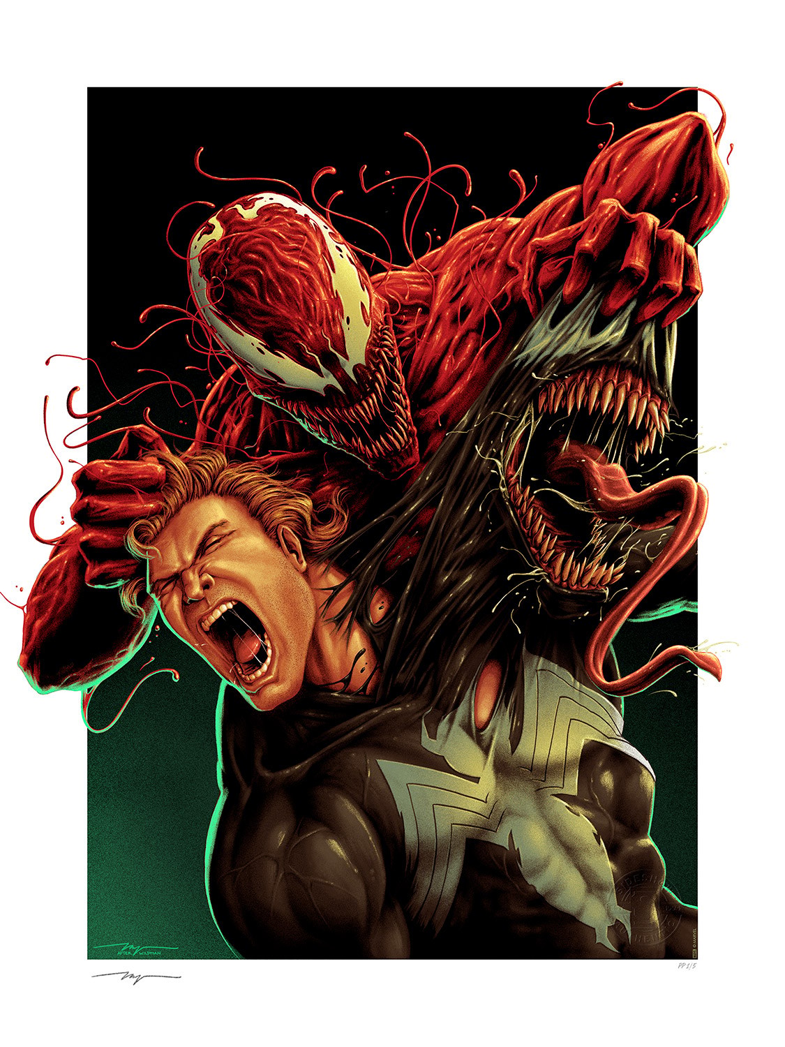 Marvel Venom: Carnage Unleashed Variant Art Print  Exclusive Edition View 5