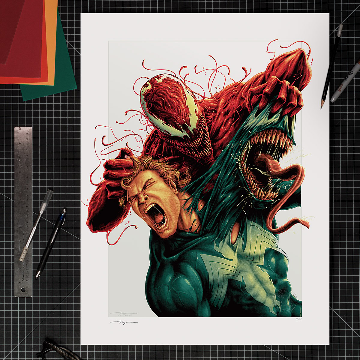 Marvel Venom: Carnage Unleashed Art Print  Exclusive Edition View 1