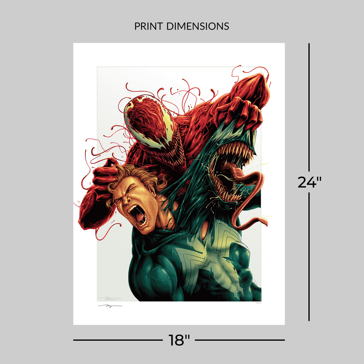 Marvel Venom: Carnage Unleashed Art Print  Exclusive Edition View 2