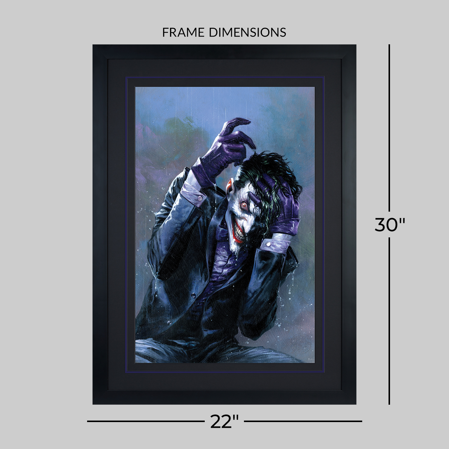 DC Comics The Joker Art Print  Exclusive Edition View 2