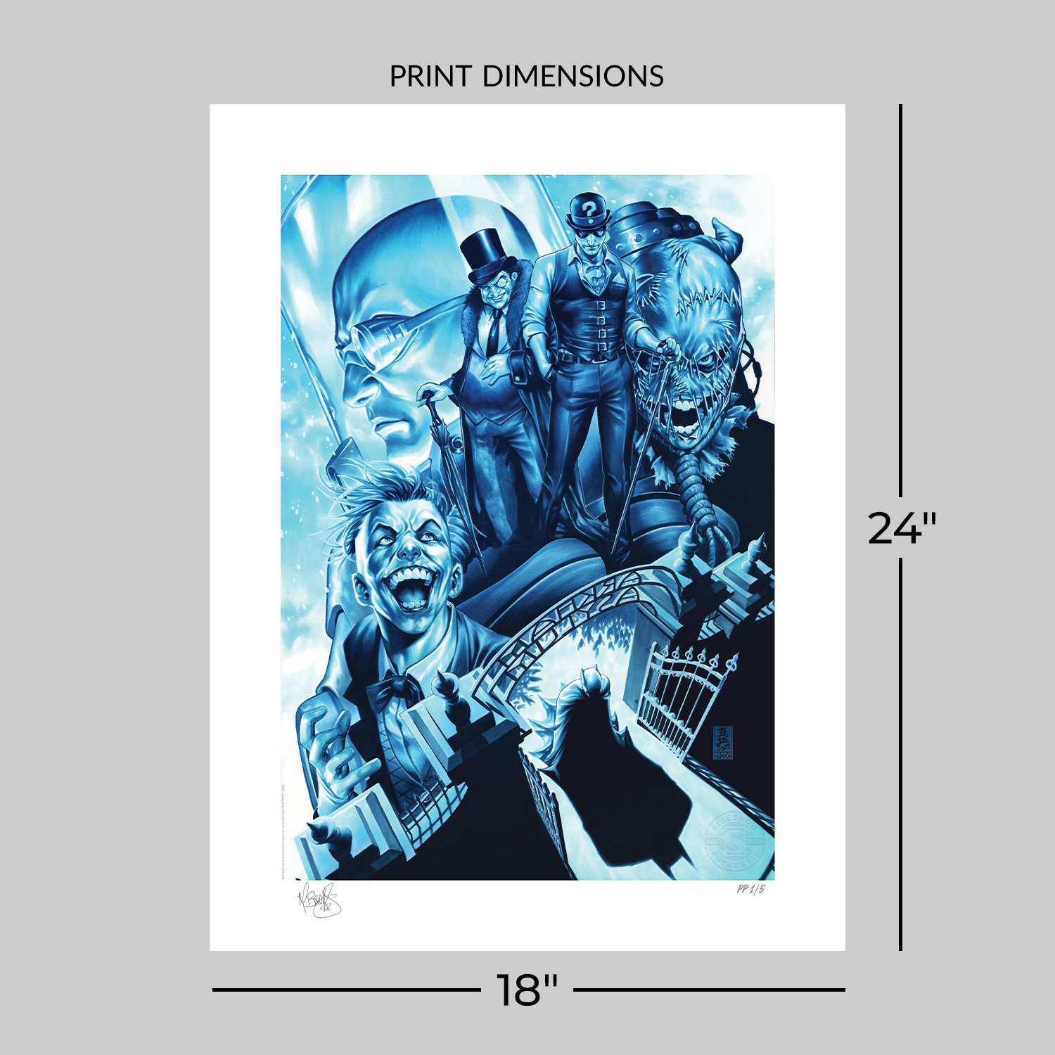 DC Comics The Gates of Arkham Art Print  Exclusive Edition View 2