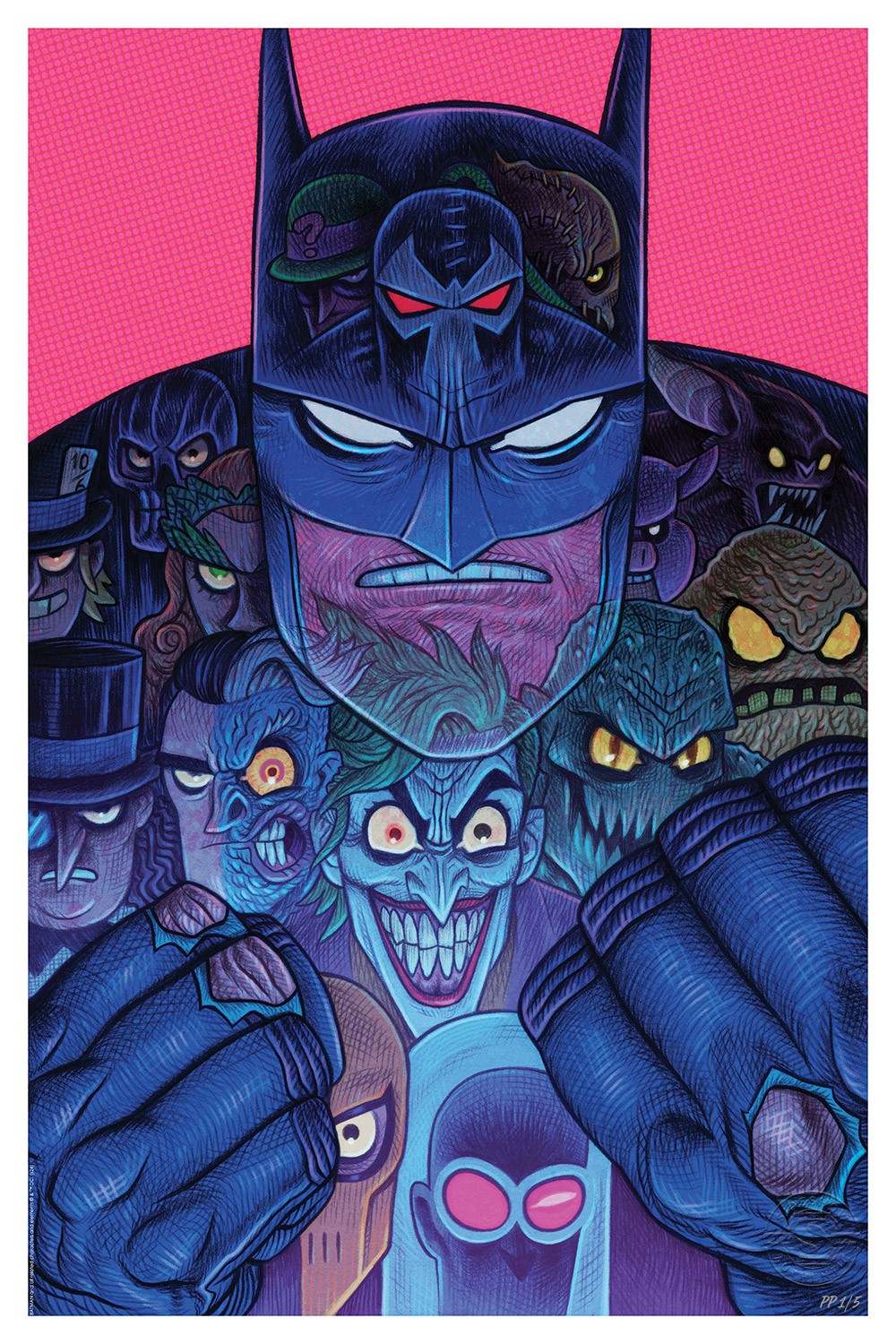 Batman & The Rogues Gallery Fine Art Print by Dan Hipp