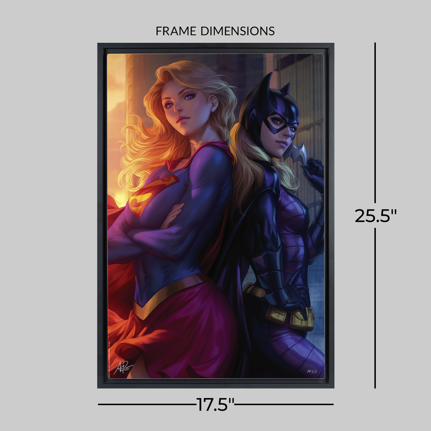 DC Comics Supergirl™ & Batgirl™ Art Print  Exclusive Edition View 2