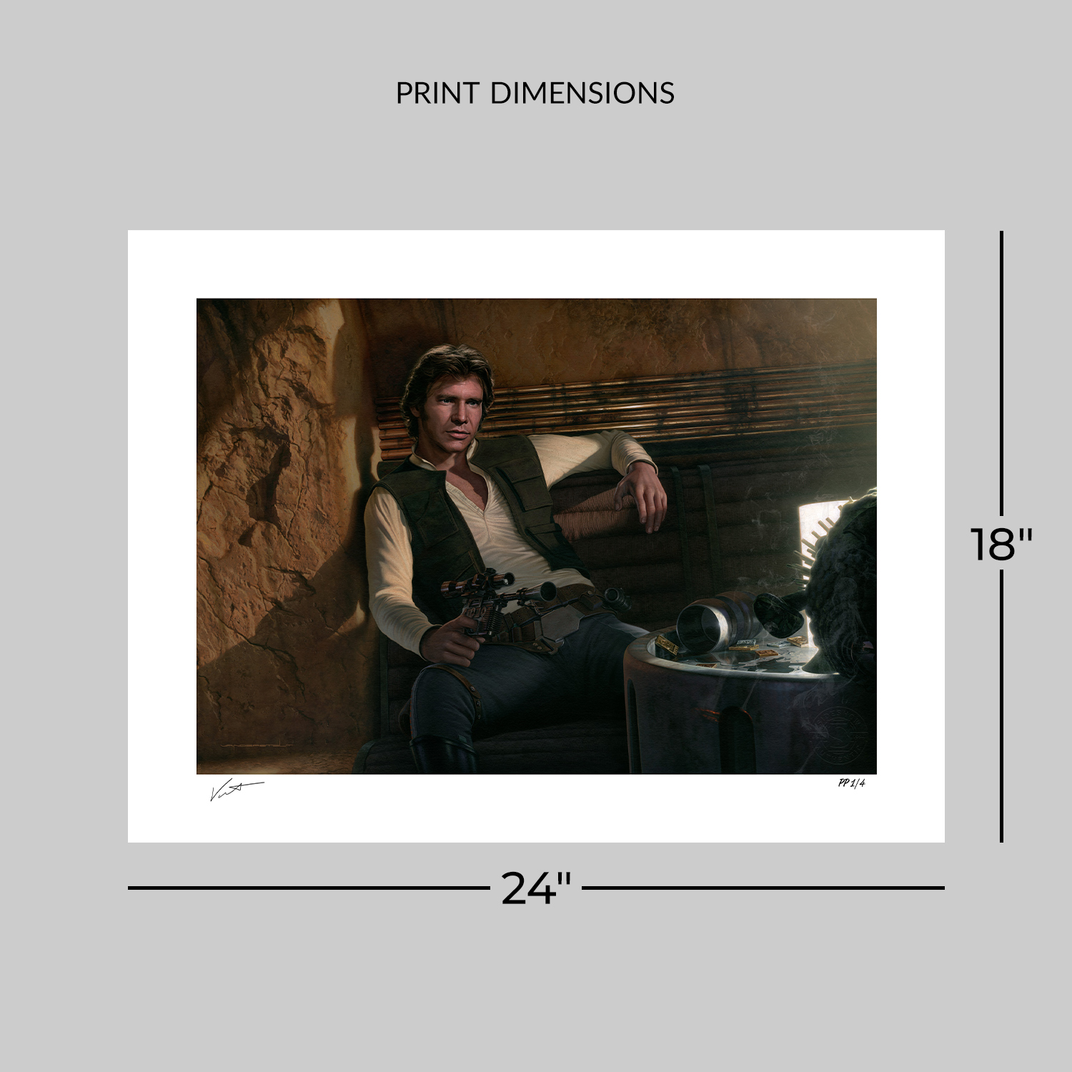 Star Wars Han Solo™: Sorry About the Mess Art Print  Exclusive Edition View 2