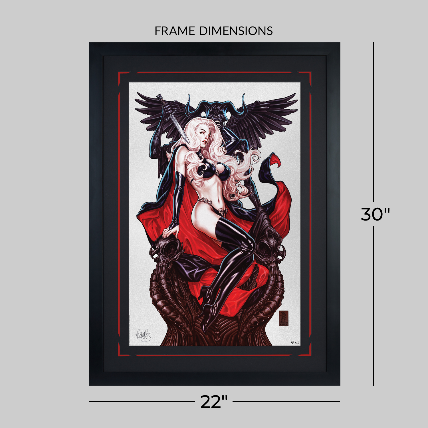 Coffin Comics Lady Death: Blasphemy Anthem Art Print  Exclusive Edition View 2