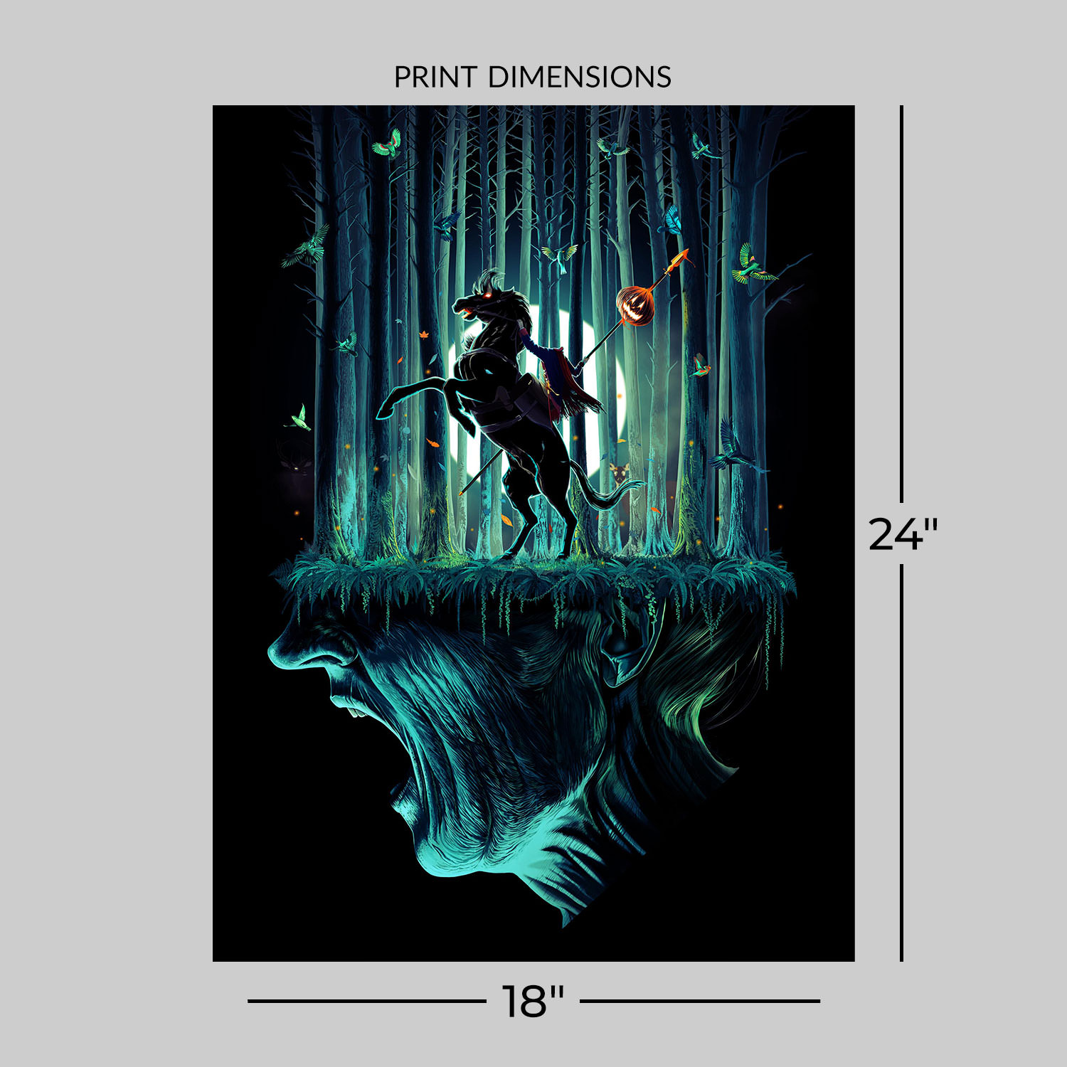Sleepy Hollow The Legend of Sleepy Hollow Art Print  View 2