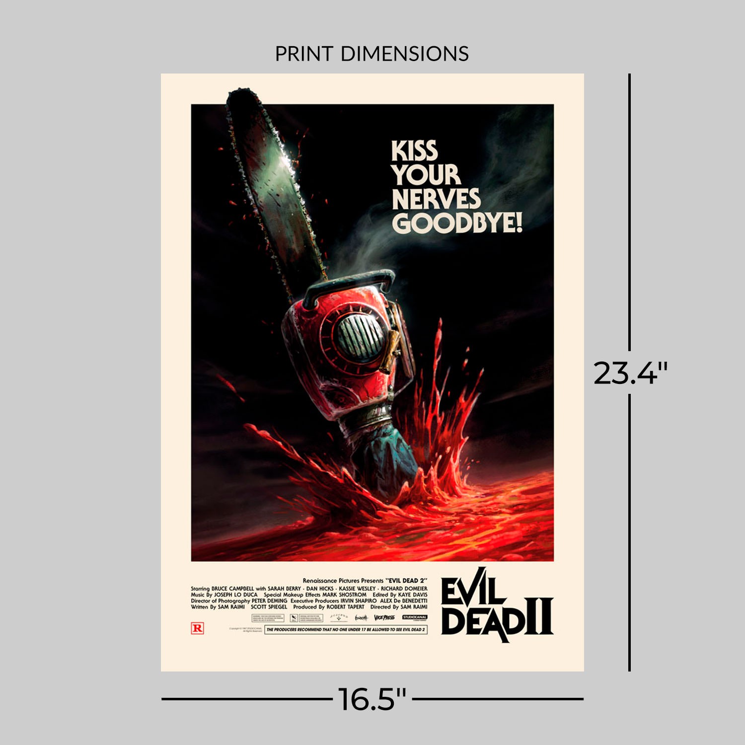 Evil Dead 2 Movie/show Poster Wall Art Printed & Shipped 