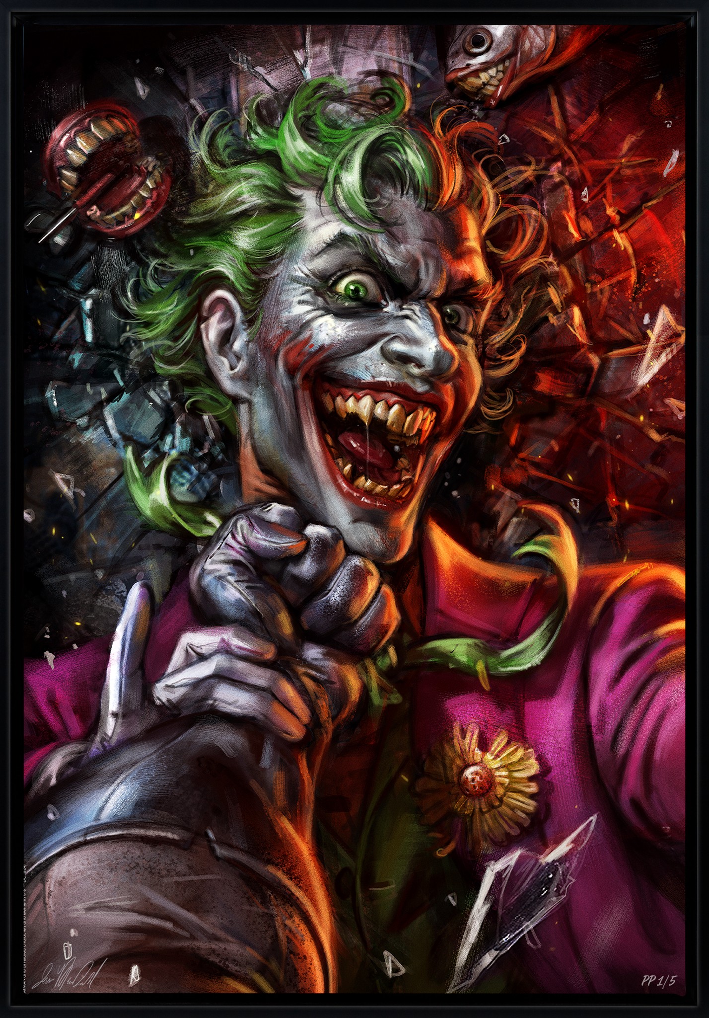 DC Comics Eternal Enemies: The Joker vs Batman Art Print  Exclusive Edition View 5