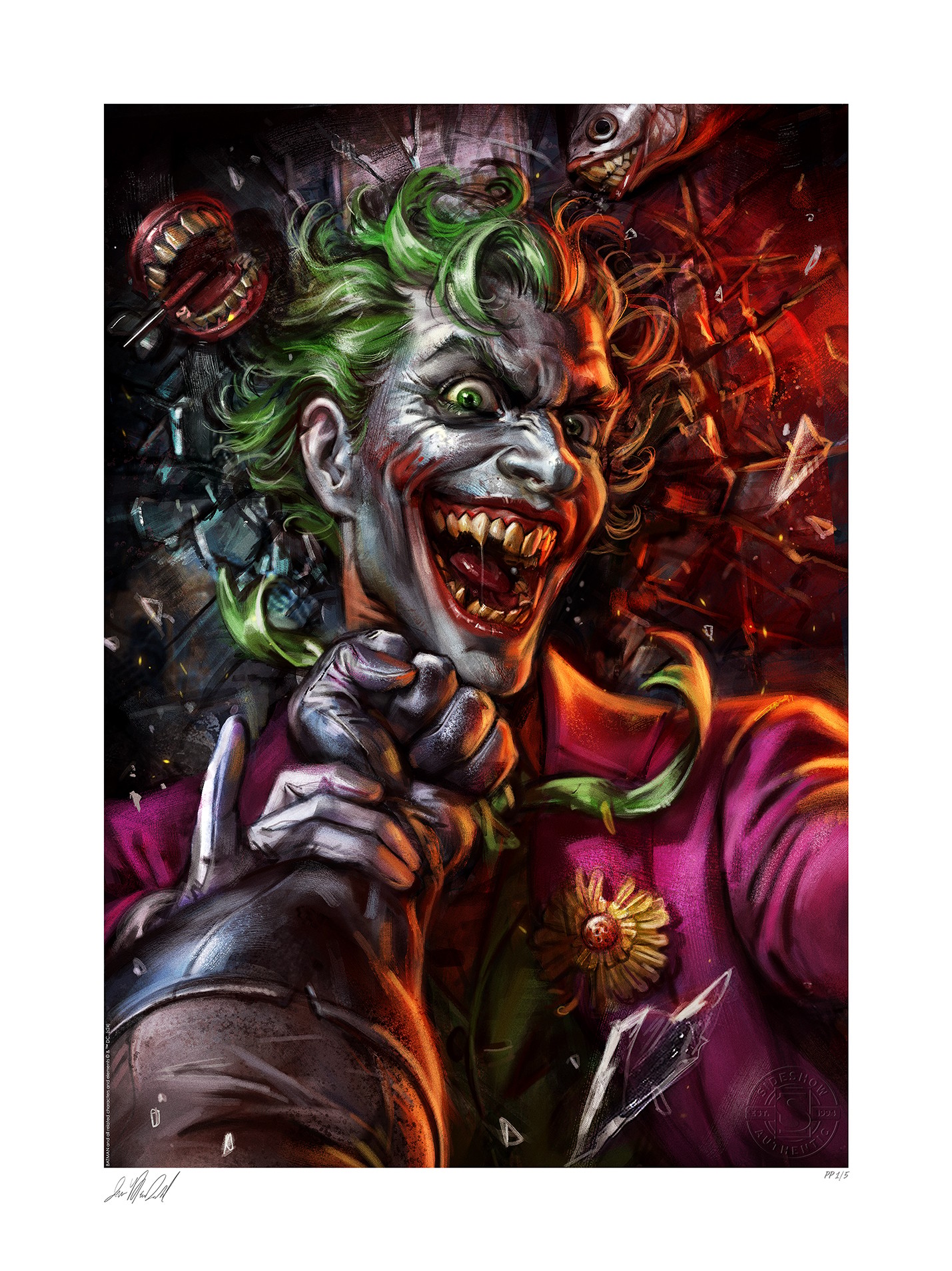 DC Comics Eternal Enemies: The Joker vs Batman Art Print  Exclusive Edition View 5
