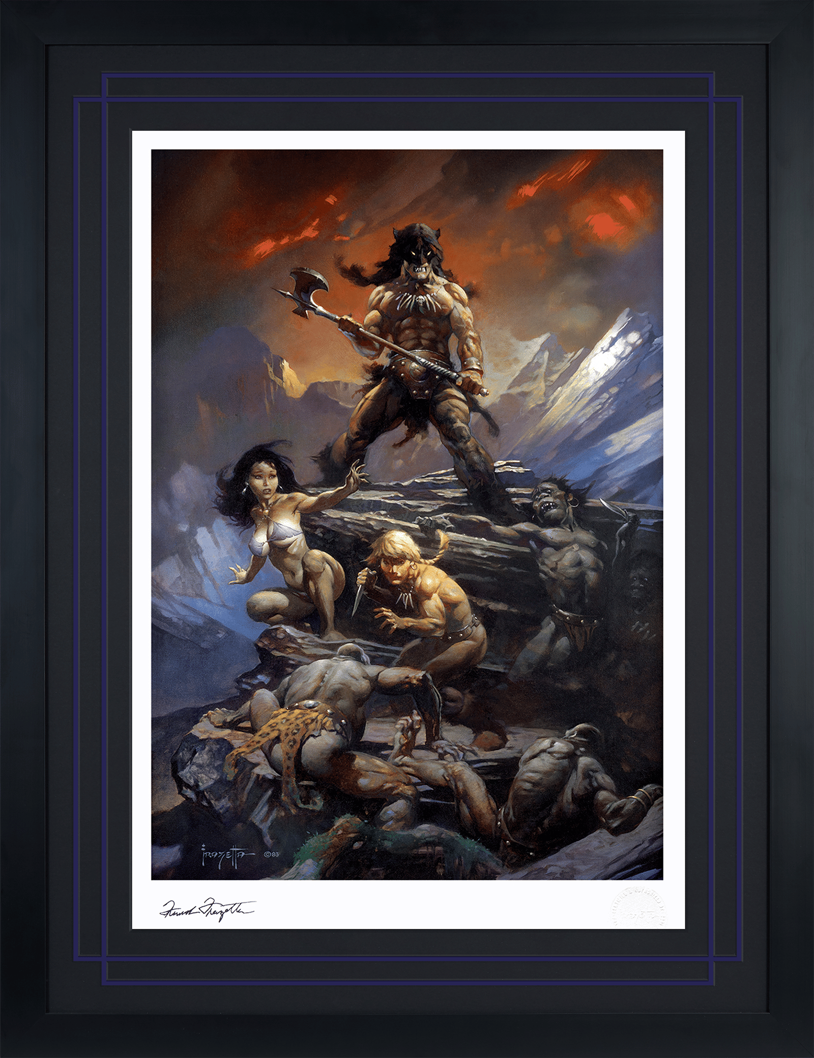 Frank Frazetta Fire and Ice Art Print  View 6