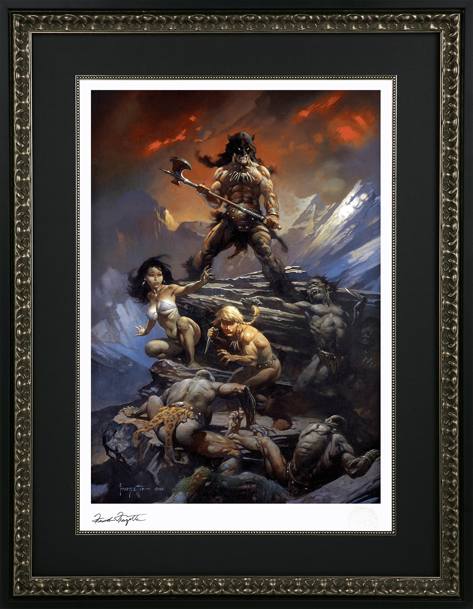 Frank Frazetta Fire and Ice Art Print  View 6