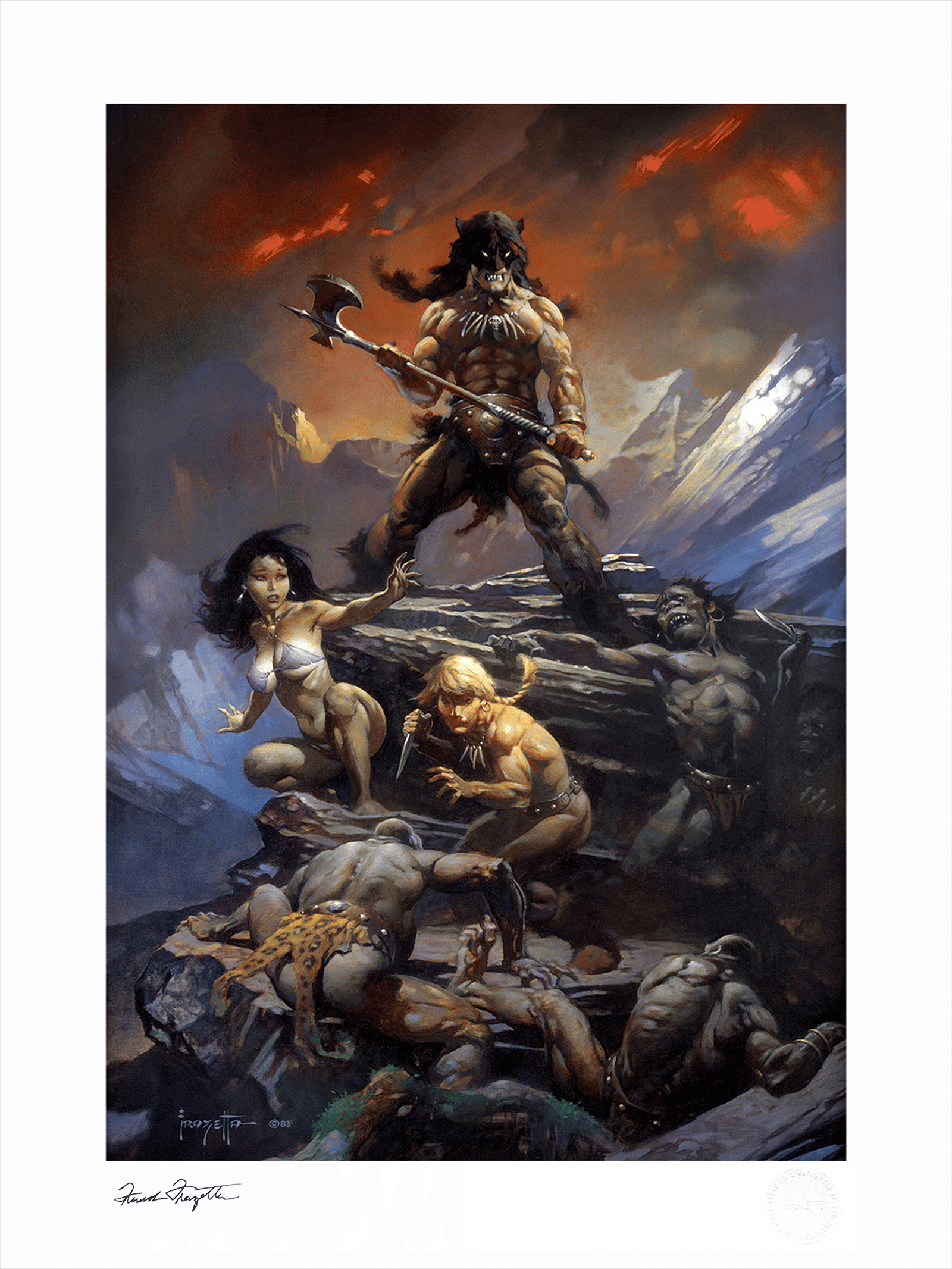 Frank Frazetta Fire and Ice Art Print  View 5