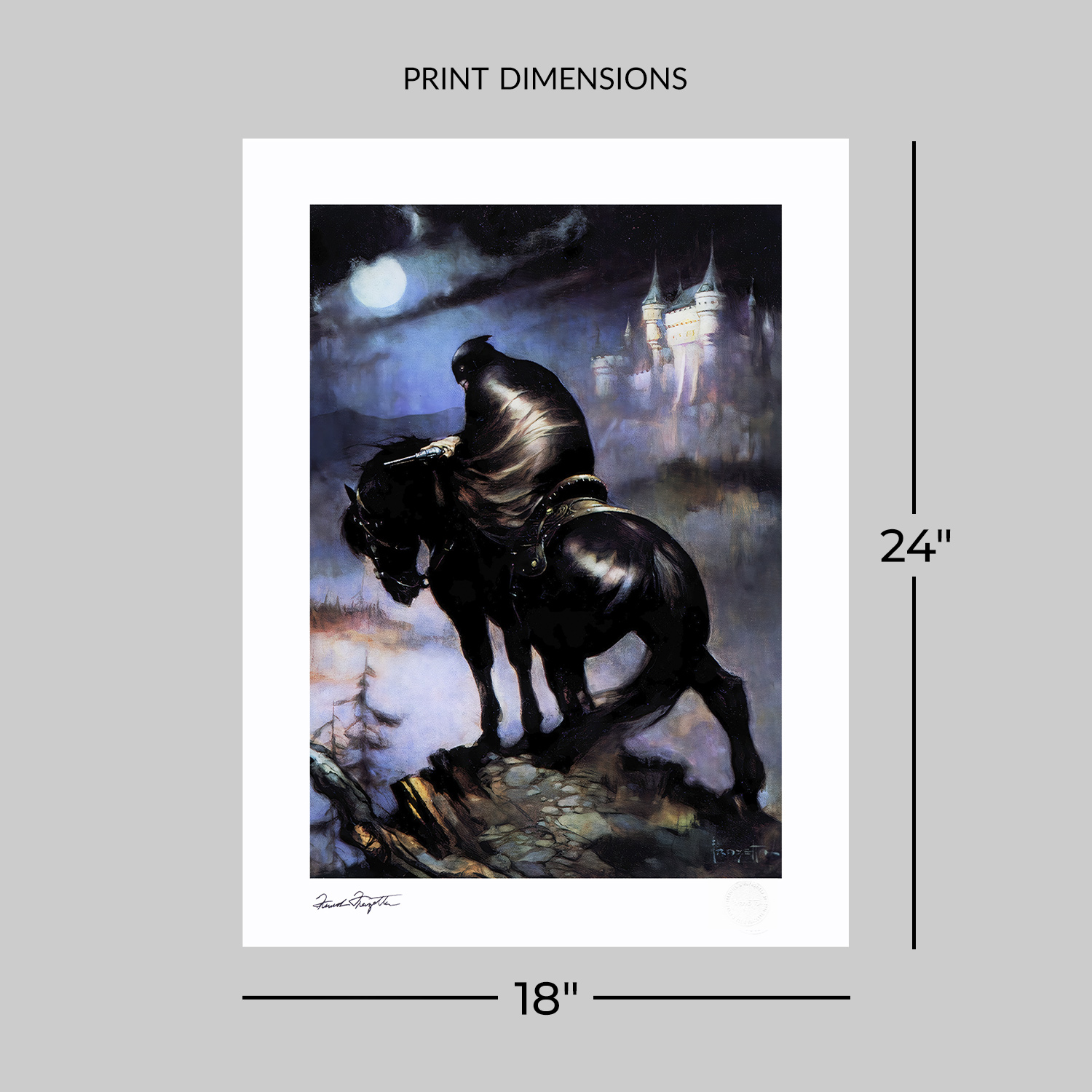The Rider Fine Art Print by Frank Frazetta | Sideshow Collectibles