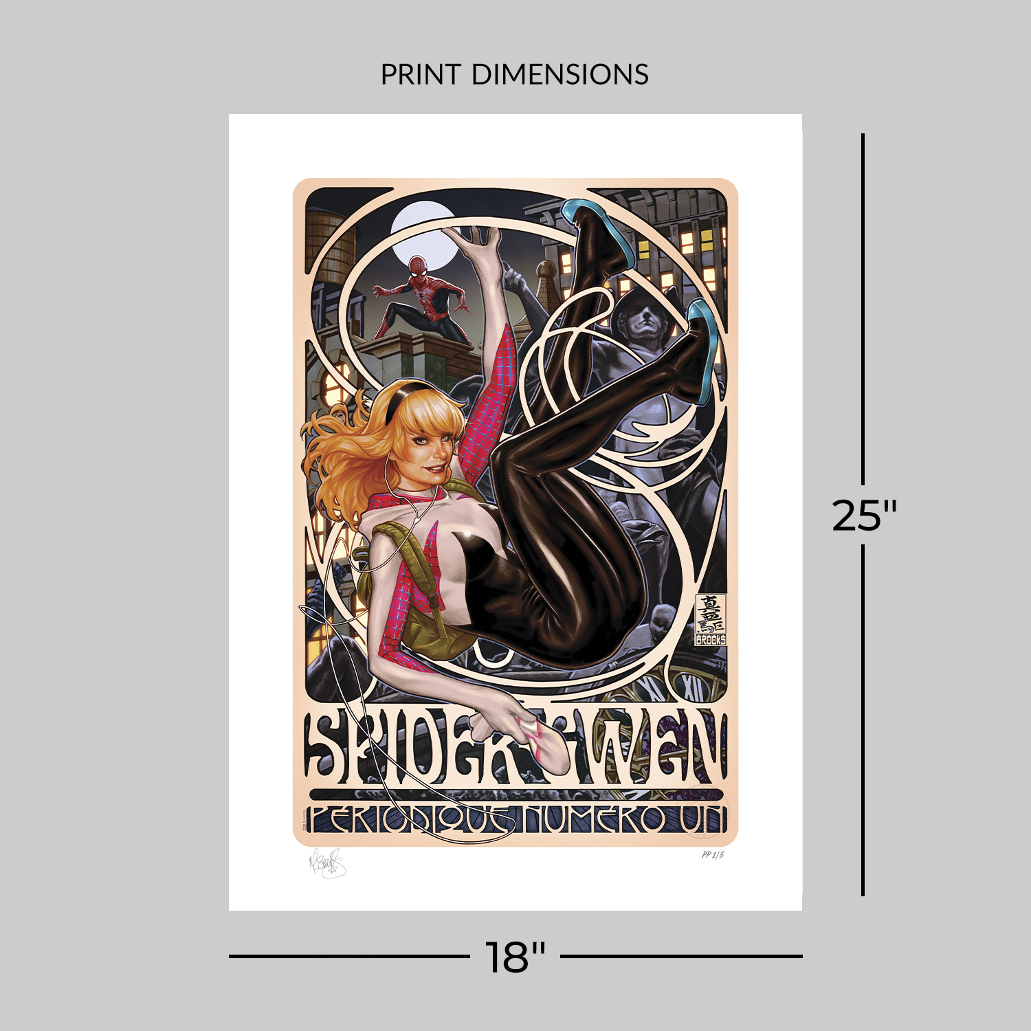 Marvel Spider-Gwen: Périodique Numéro Un Art Print  Exclusive Edition View 2