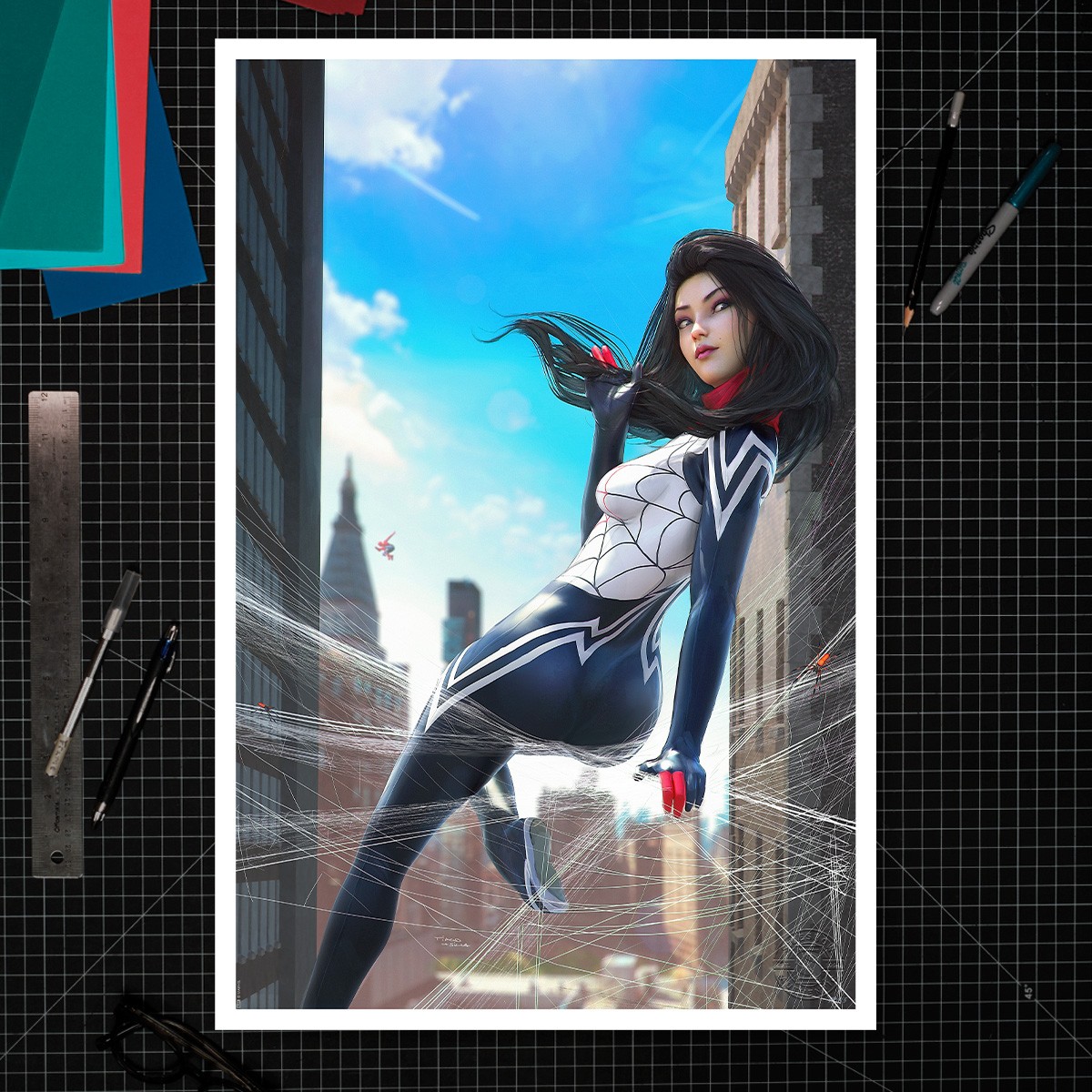 Marvel Silk Art Print  Exclusive Edition View 1