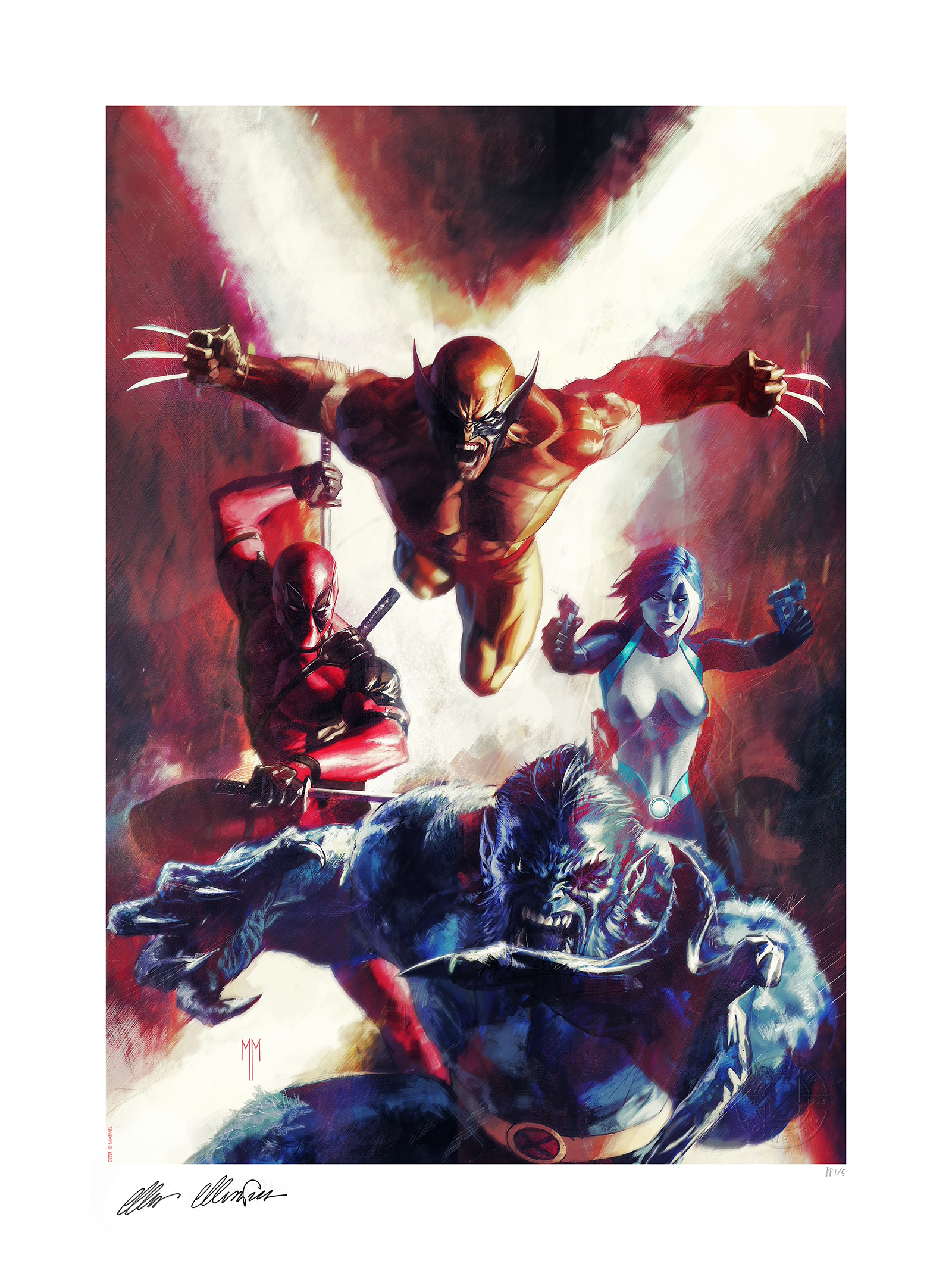 The X-Force Fine Art Print by Marco Mastrazzo | Sideshow
