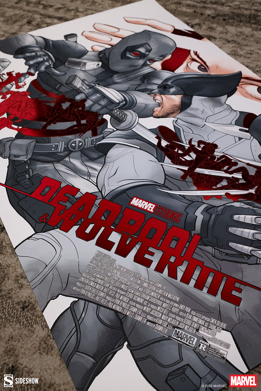 Marvel Deadpool & Wolverine: LFG (Black, White & Red All Over) Movie Poster  Exclusive Edition View 4