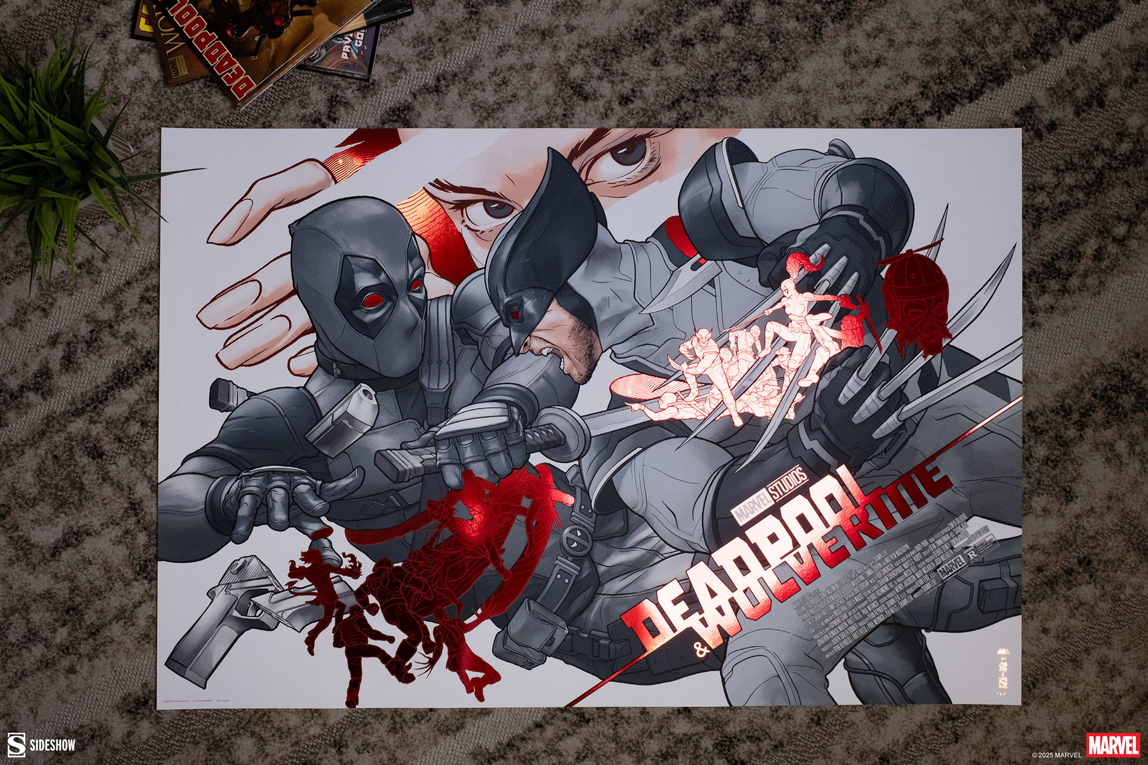 Marvel Deadpool & Wolverine: LFG (Black, White & Red All Over) Movie Poster  Exclusive Edition View 5
