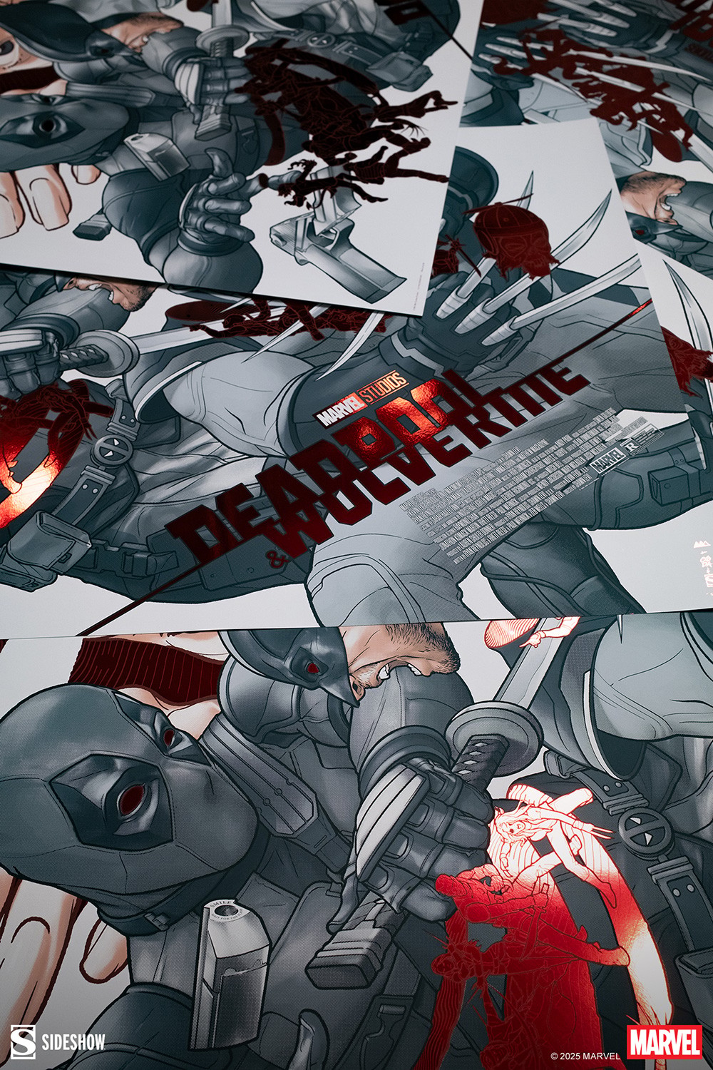 Marvel Deadpool & Wolverine: LFG (Black, White & Red All Over) Movie Poster  Exclusive Edition View 7