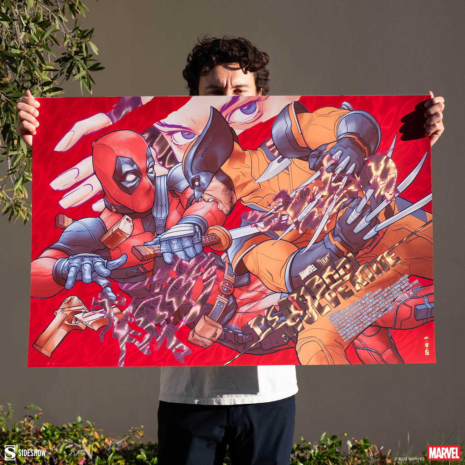 Marvel Deadpool & Wolverine: LFG (Golden Desert Eagle) Movie Poster  Exclusive Edition View 3