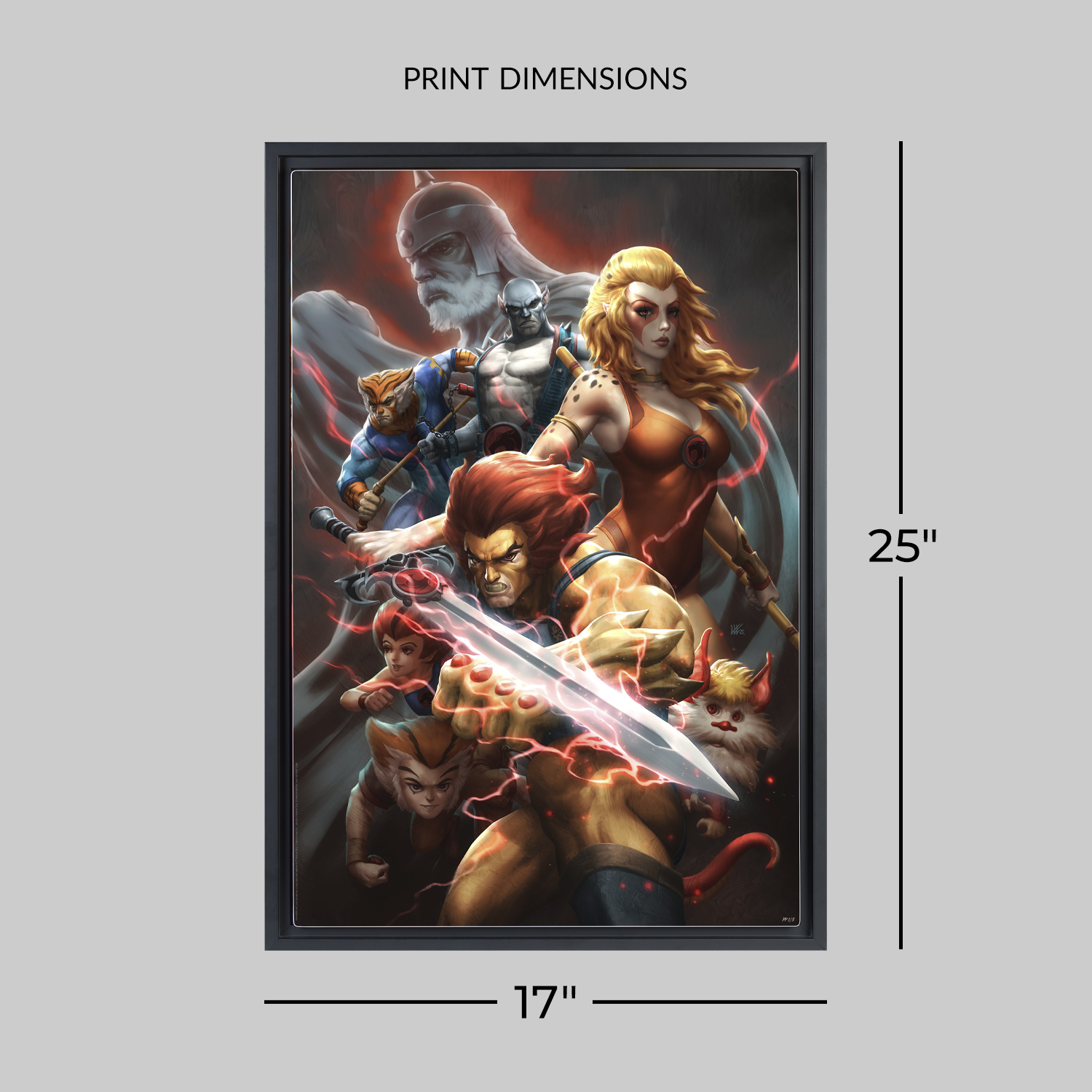 ThunderCats Thunder, Thunder, Thundercats! Art Print  Exclusive Edition View 2