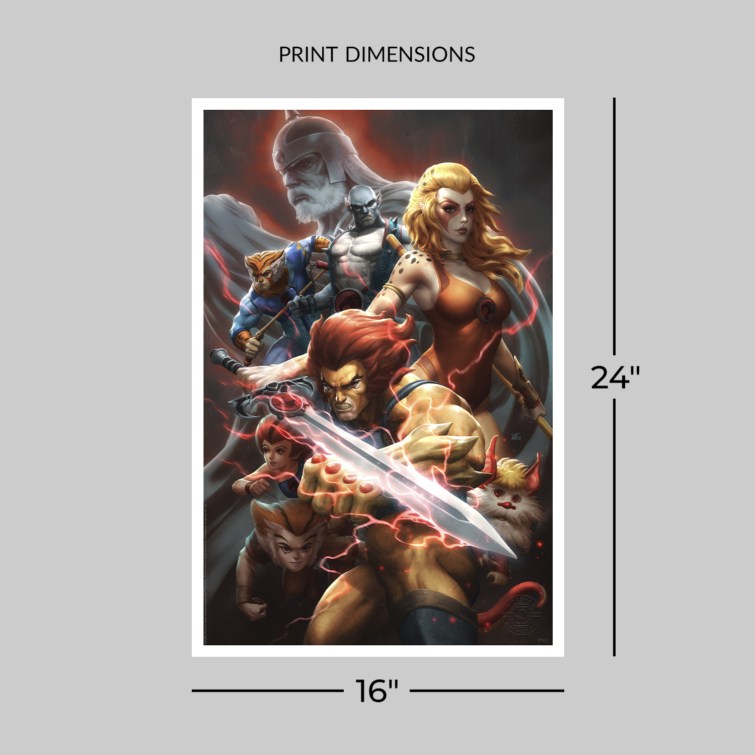 ThunderCats Thunder, Thunder, Thundercats! Art Print  Exclusive Edition View 2