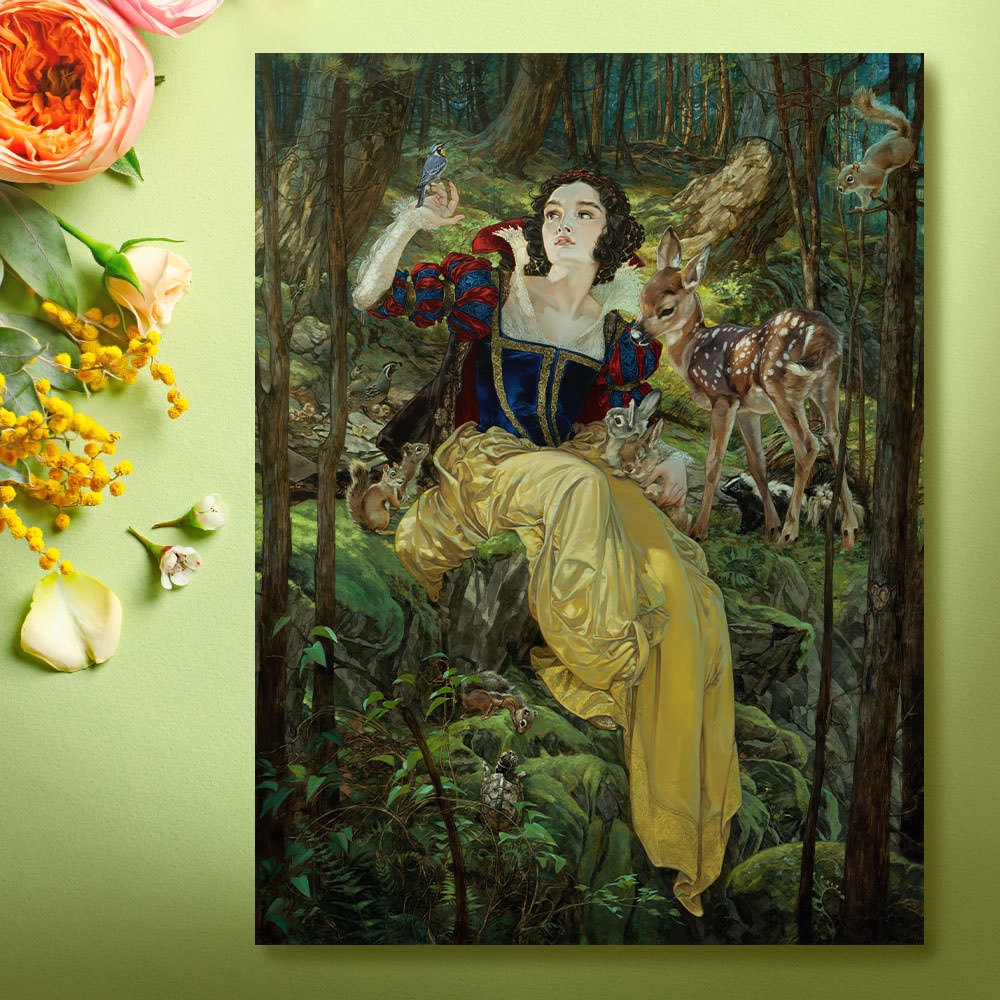 【第1位獲得！】 With a Smile and a Song Art Print by Disney Fine Art 絵画