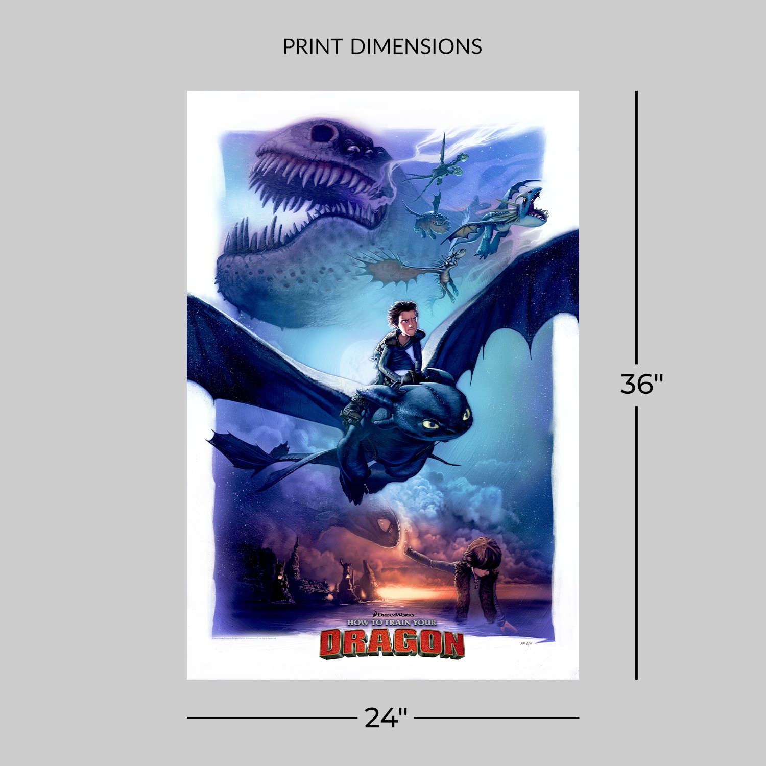 How to Train Your Dragon Fine Art Print by Barret Chapman
