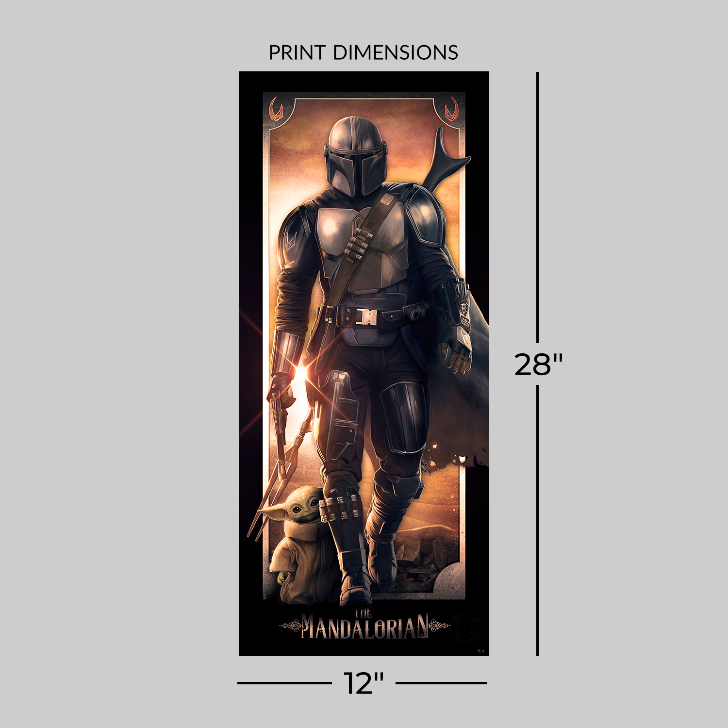 Star Wars Star Wars™: The Mandalorian™ Movie Poster  Exclusive Edition View 2