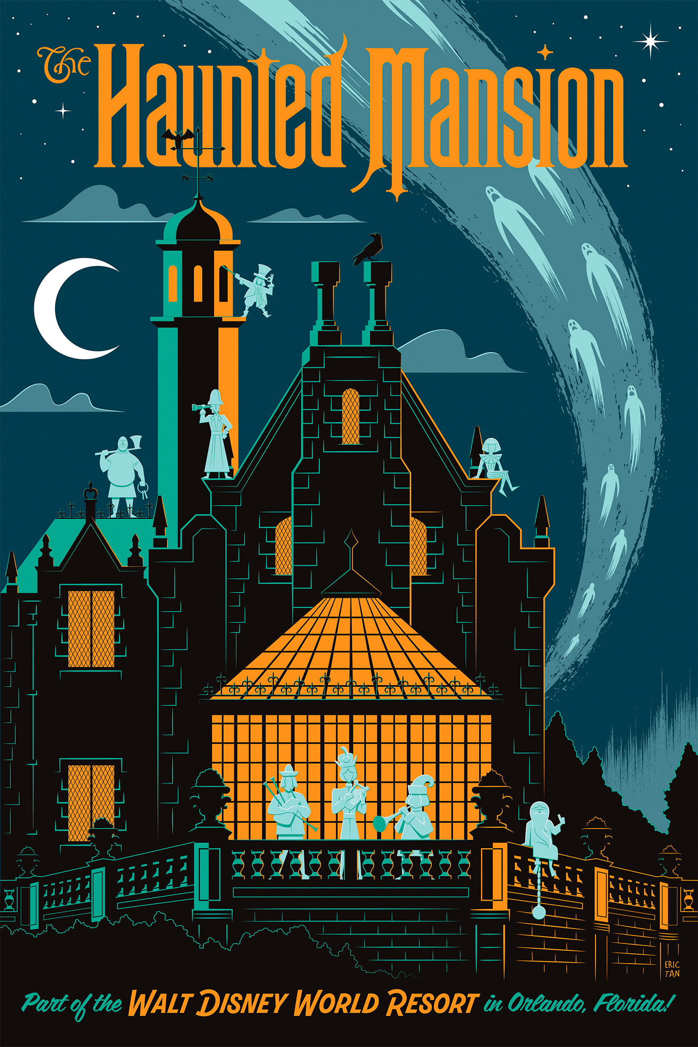 Disney Magic Kingdom's Haunted Mansion Art Print  View 6