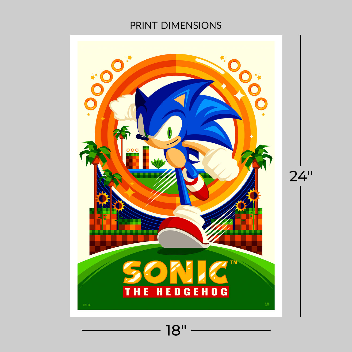 Sonic Art Print by Moor-Art Gallery | Sideshow Collectibles